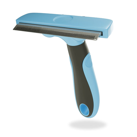 Deslanador MASCRETTA Azul con Firme y Cómodo Agarre para Mascotas