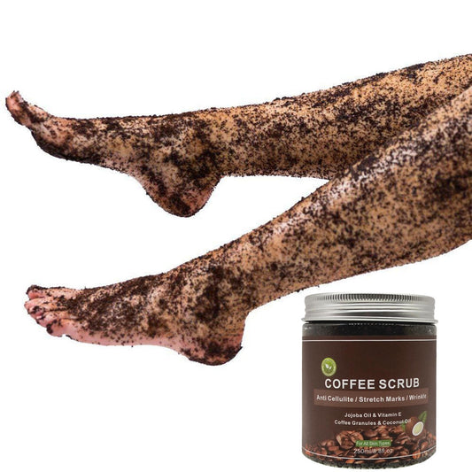 Littryee Exfoliante café - Exfoliante Grano Sal café Exfoliante anticelulítico | Exfoliante y eliminador Celulitis para Rostro, Cuerpo, piernas, SPA para pies