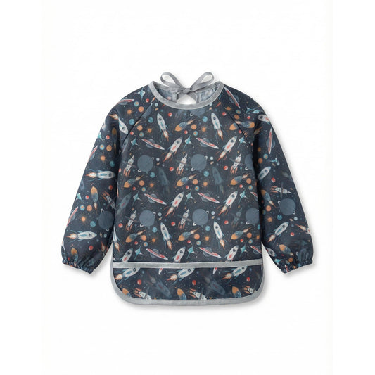 Babero de Manga Larga Hamur Home Galaxy Impermeable para Bebé de 2 a 4 Años
