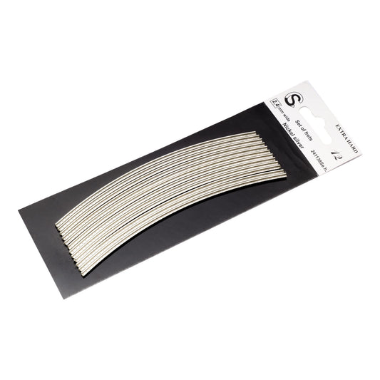 Musiclily Sintoms Premium Fret Wire Fretwire Set para Moderno Fender Strat Tele G Style PRS Guitar, 2.41 mm Medium Size Nickel Silver Extra Hard
