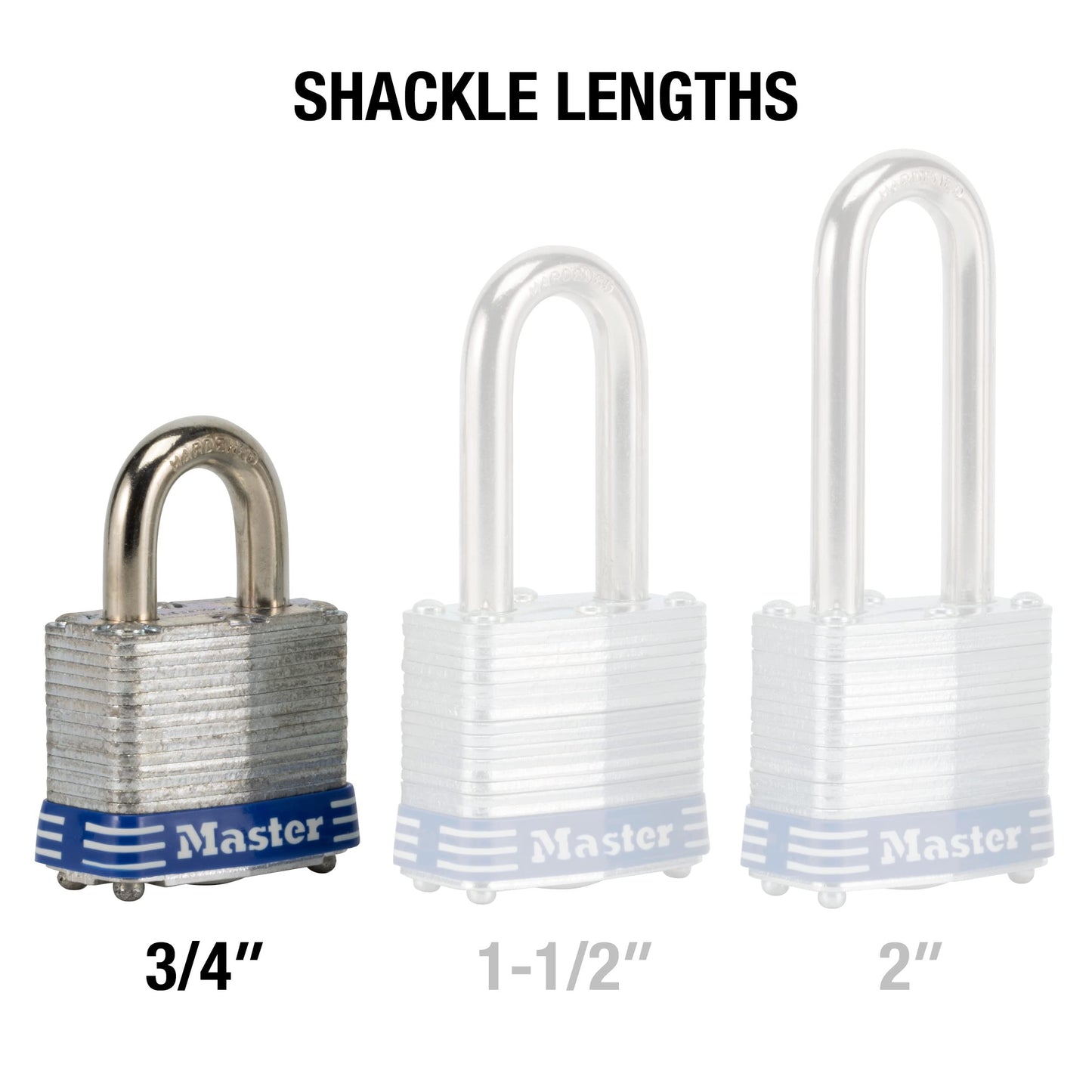 Candado de Acero Zincado Master Lock 4-Pack