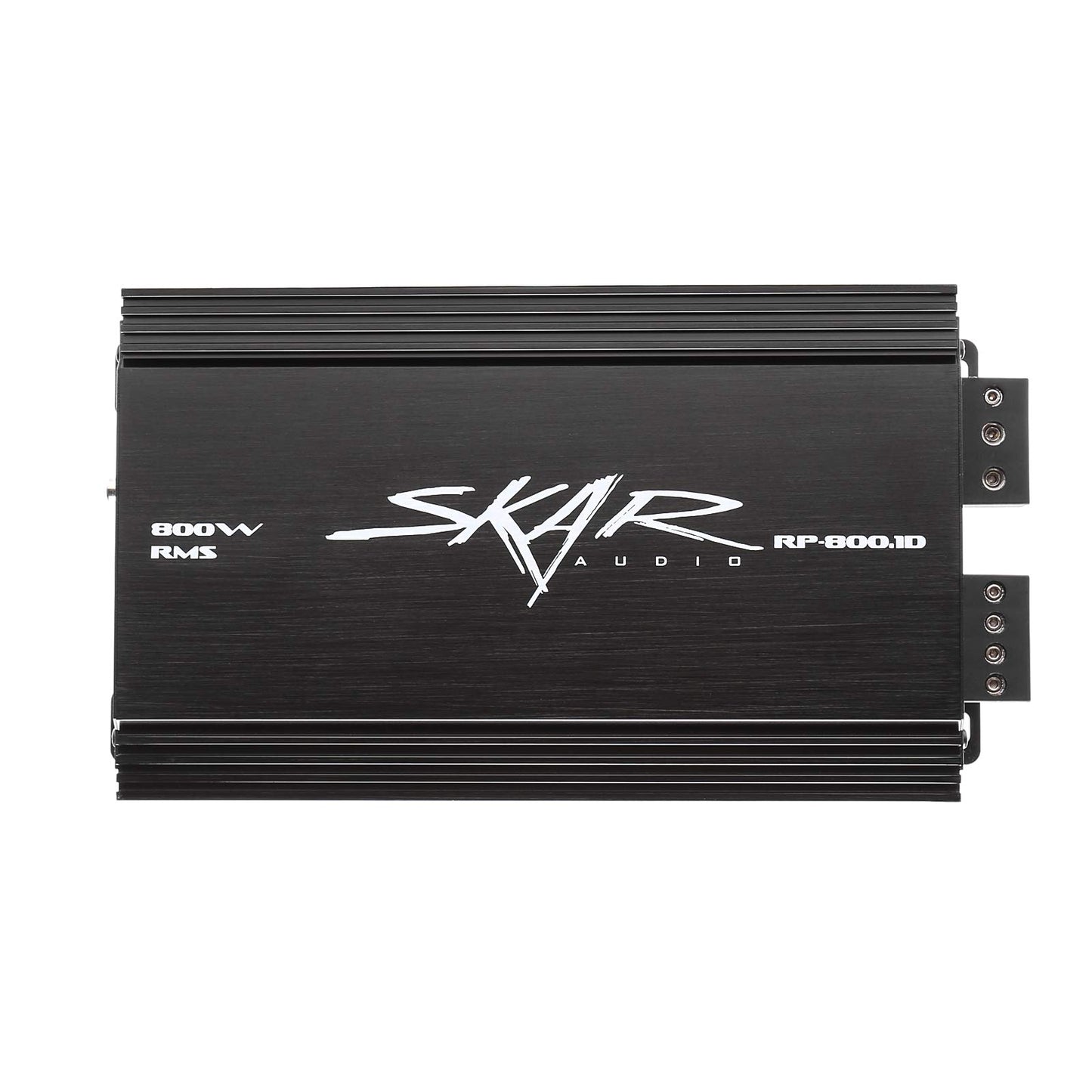 Skar Audio Dual - Paquete Completo de Graves de subwoofer de 1400 W de la Serie SDR de 8 Pulgadas, Incluye Caja cargada con Amplificador