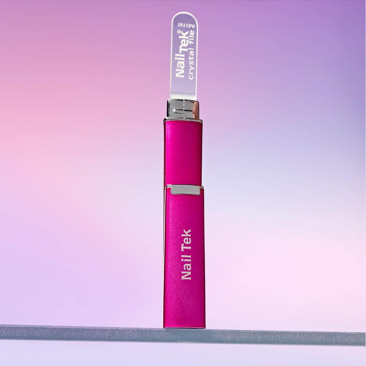 Nail Tek Lima de Cristal de Alta Calidad de 3 Pulgadas Reusable Desinfectable Portátil