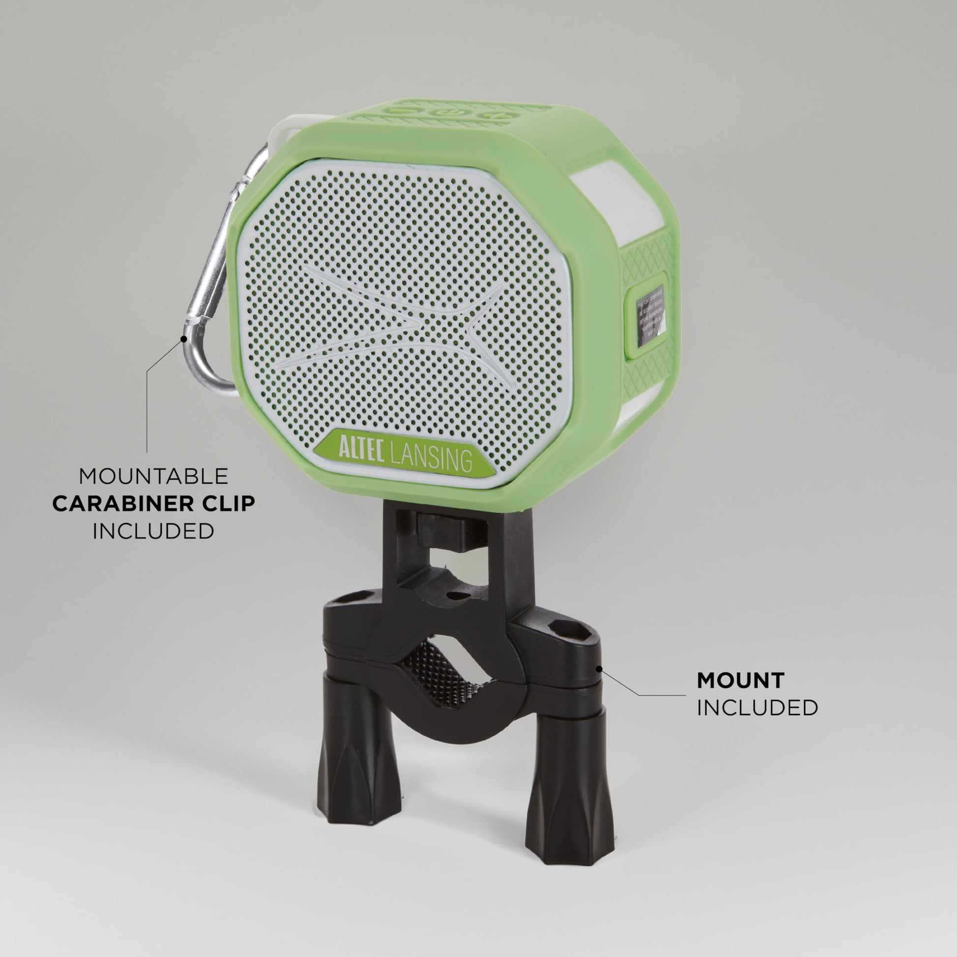 Altec Lansing HYDRATREK - Altavoz magnético Bluetooth, Impermeable IP67, Altavoz portátil, emparejamiento inalámbrico Verdadero, Carga rápida USB-C, batería de 3.7 V 400 mAh, Asistente de Voz,
