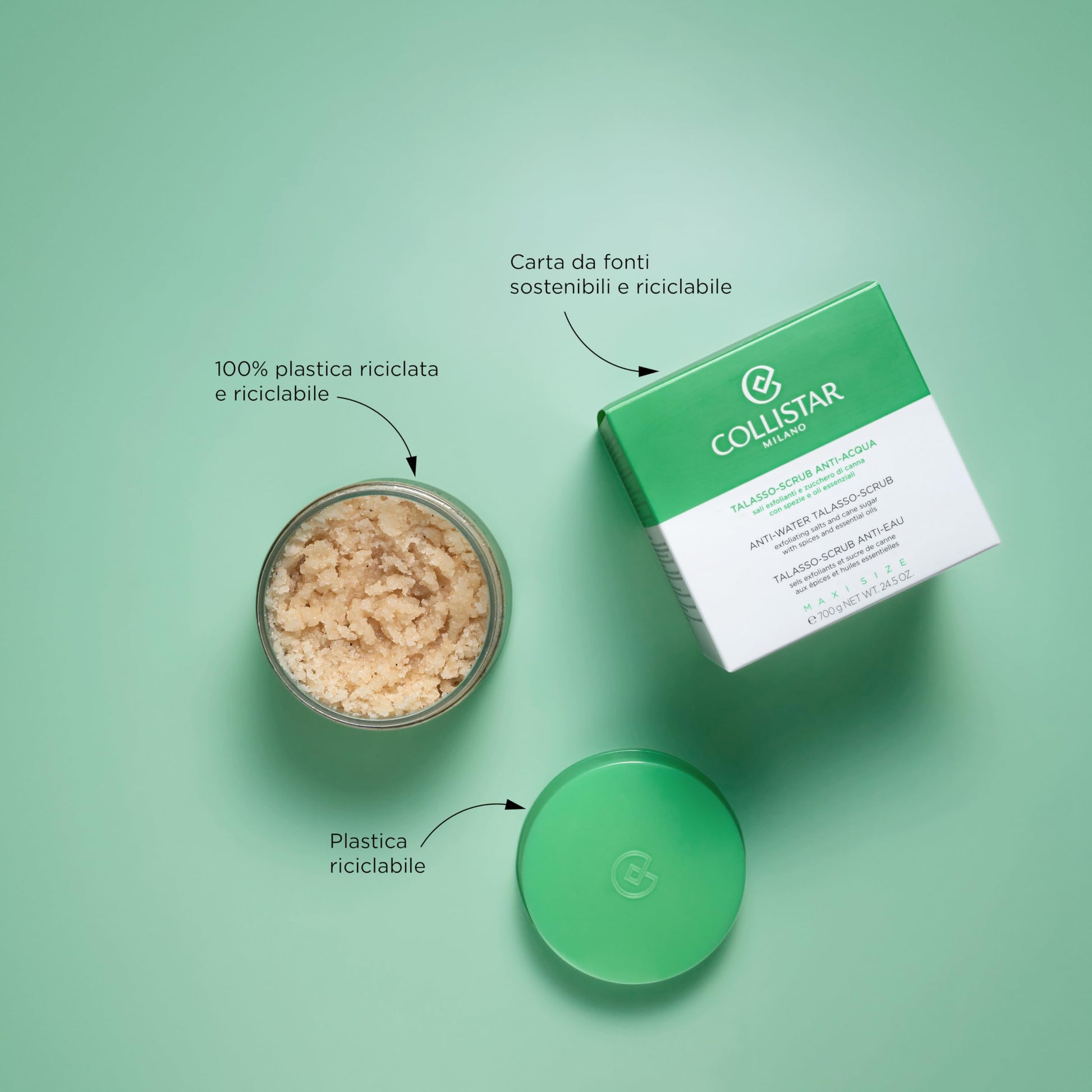 Exfoliante Corporal Collistar Rojo con Sales y Azúcar de Caña para Piel Suave y Radiante