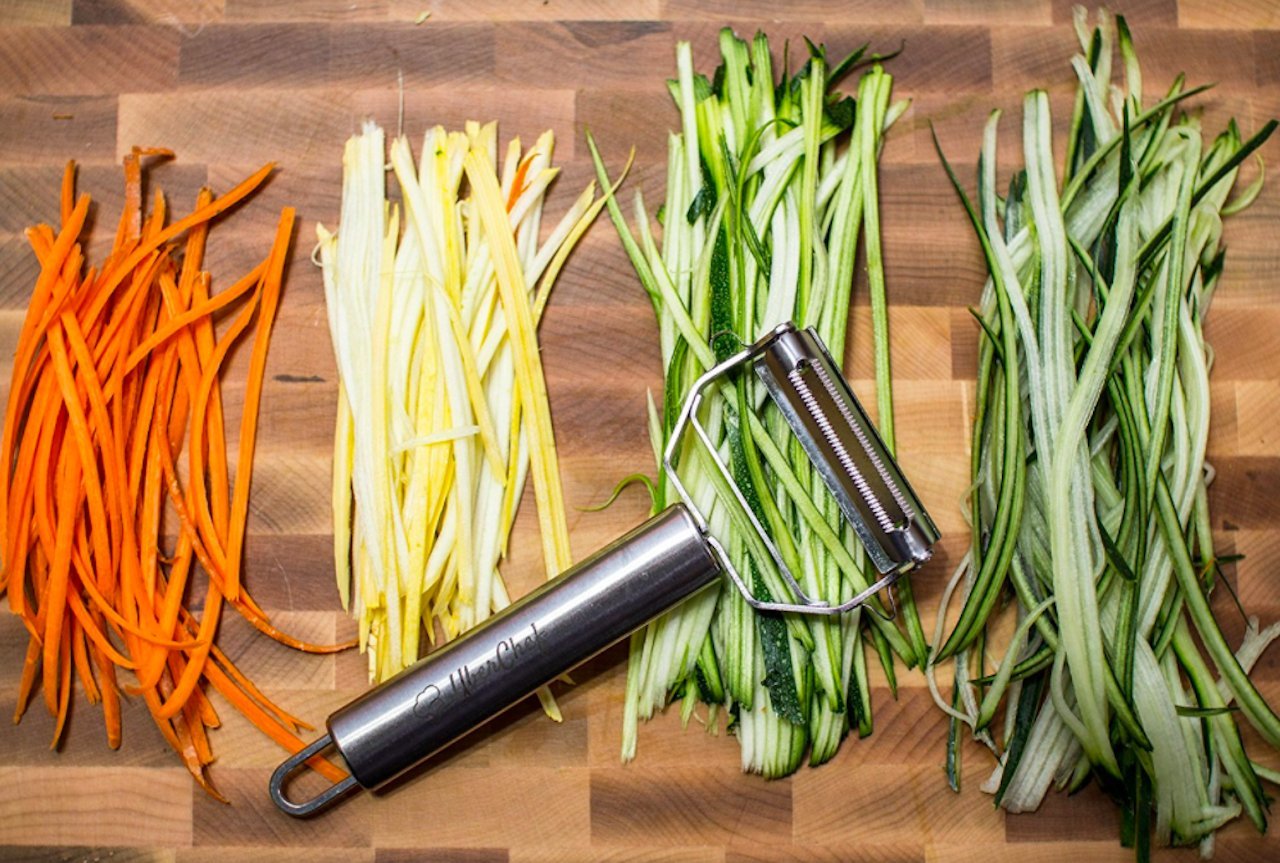 Pelador de Verduras U Chef Acero Inoxidable Calidad Premium
