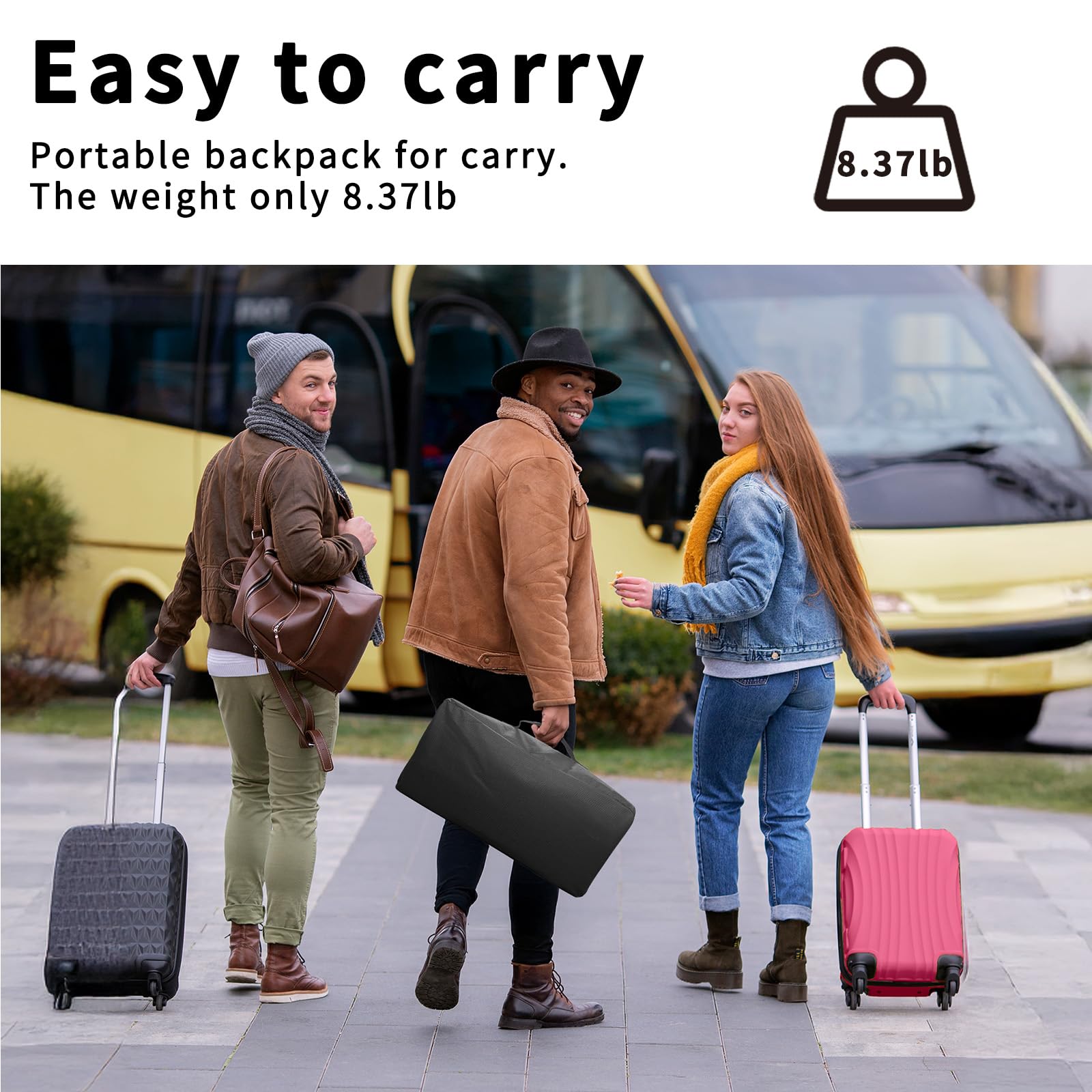 VISULAPEX - visualización de proyector con Soporte de 120 Pulgadas, 16:9 4K HD portátil para Interiores y Exteriores, visualización de película Plegable sin Arrugas, visualización de proyección