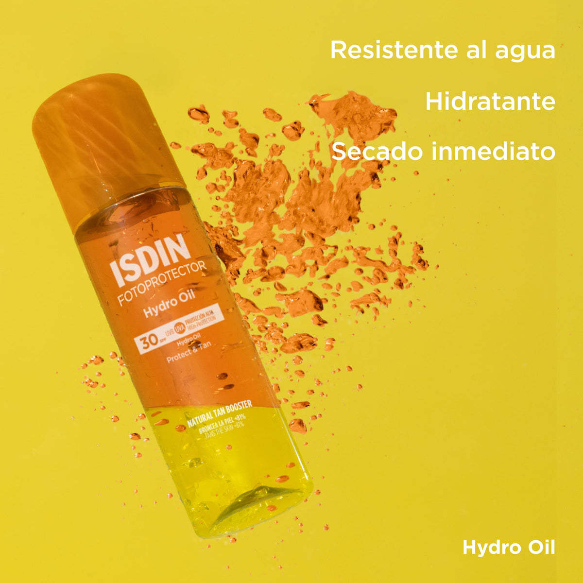 Protector Solar Corporal ISDIN HydroOil SPF 30 Bifásico que Protege y Broncea