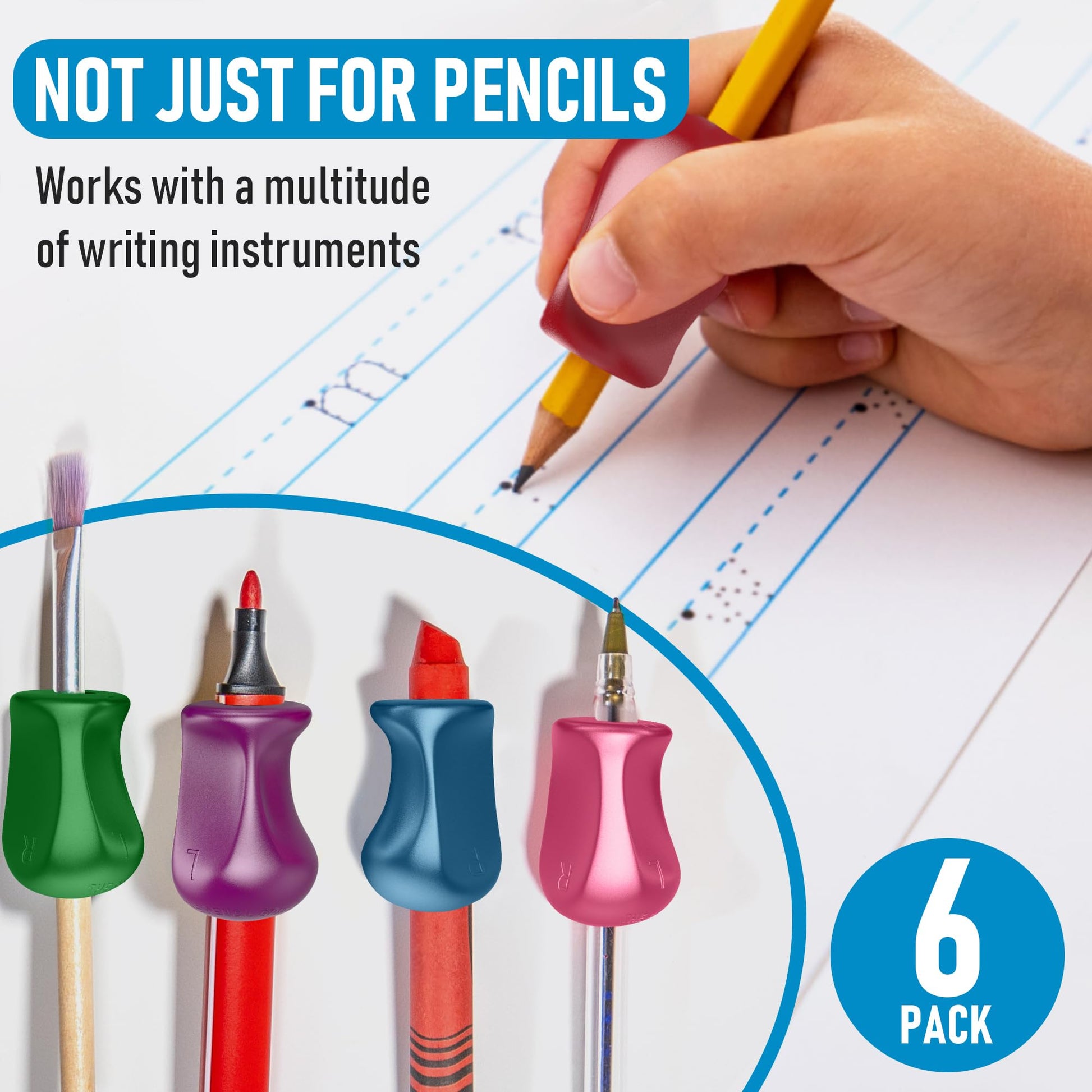 Soporte Ergonómico Universal The Pencil Grip Metálico para Escritura 6-ct