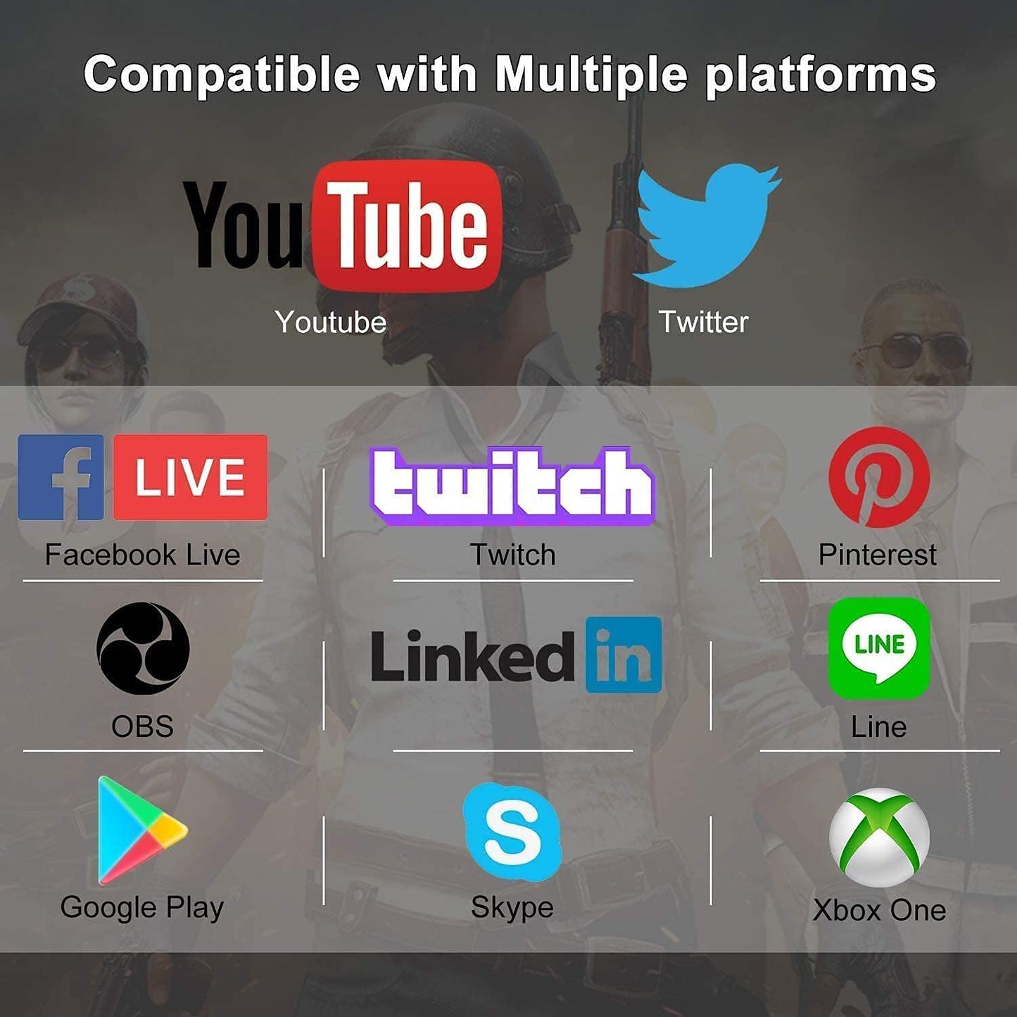 capturadora de Video, Tarjeta de Captura de Video HDMI 4K, USB3.0 1080P 60FPS Dispositivo de Captura de Video, Tarjeta de Captura de Juegos para transmisión, Funciona con Nintendo Switch, Xbox Series