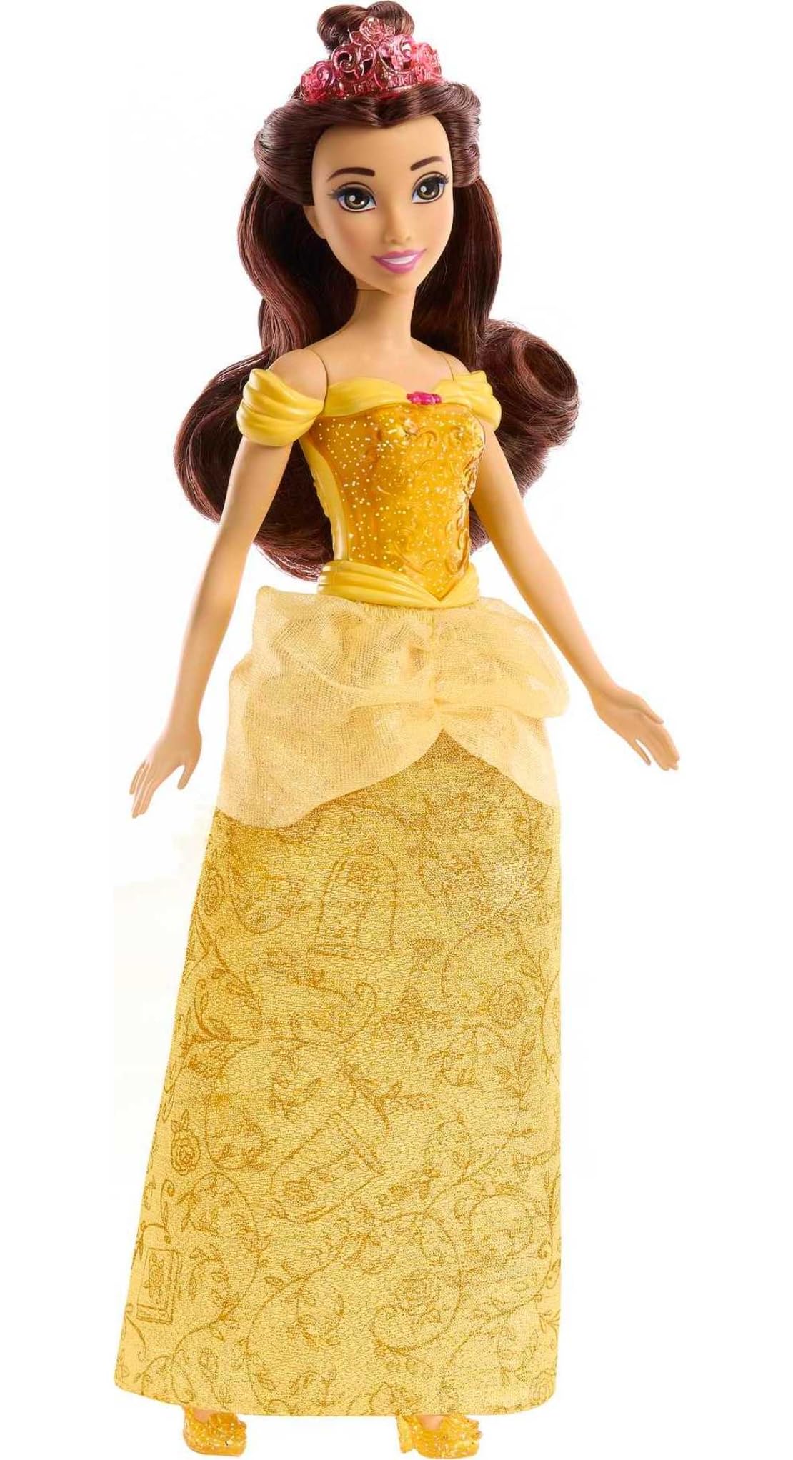 Muñeca Princesa Bella Mattel Disney Princess Amarilla Inspirada en La Bella y la Bestia