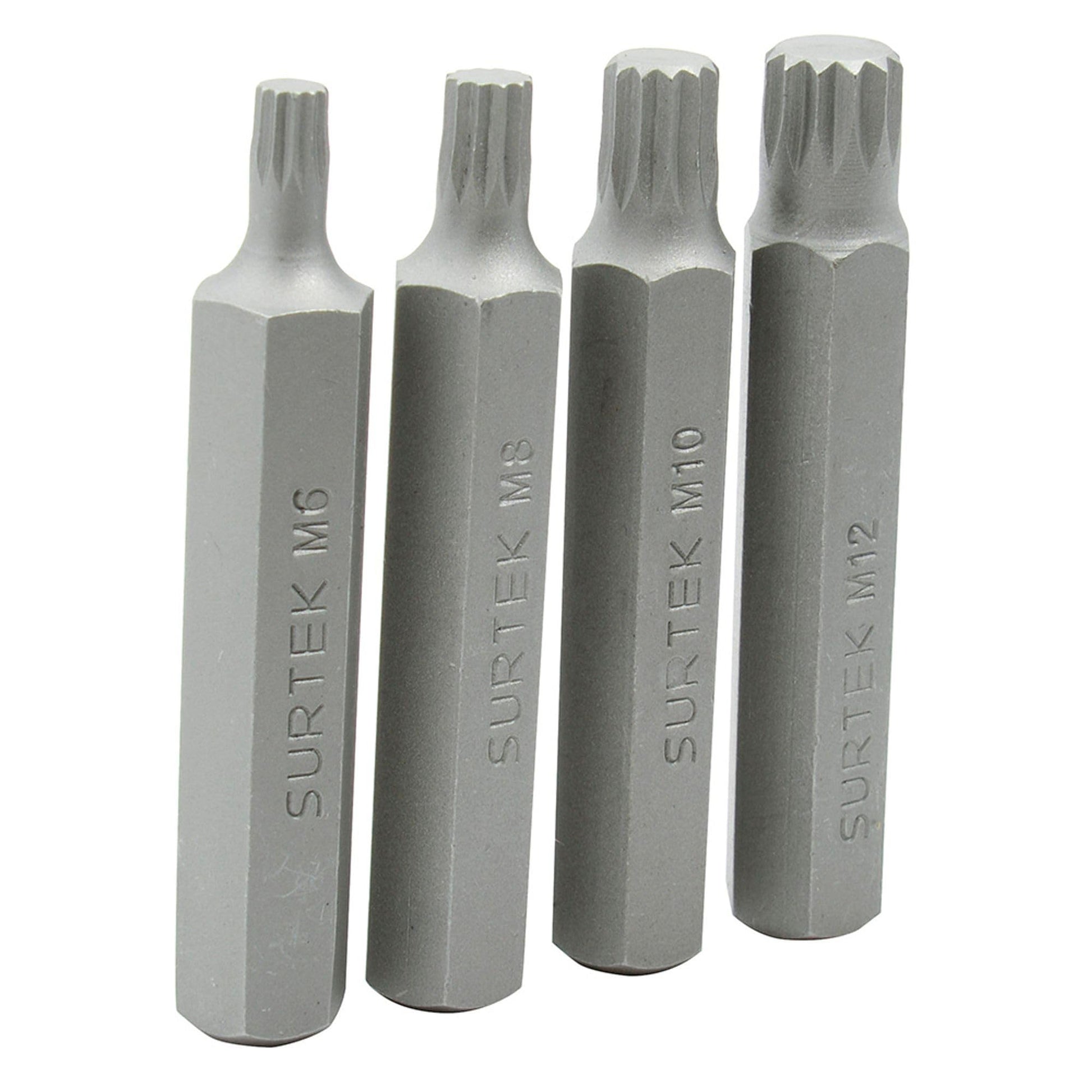 Juego de Puntas Bristol Surtek 1/2 Pulgadas Hexágono, 4 Piezas