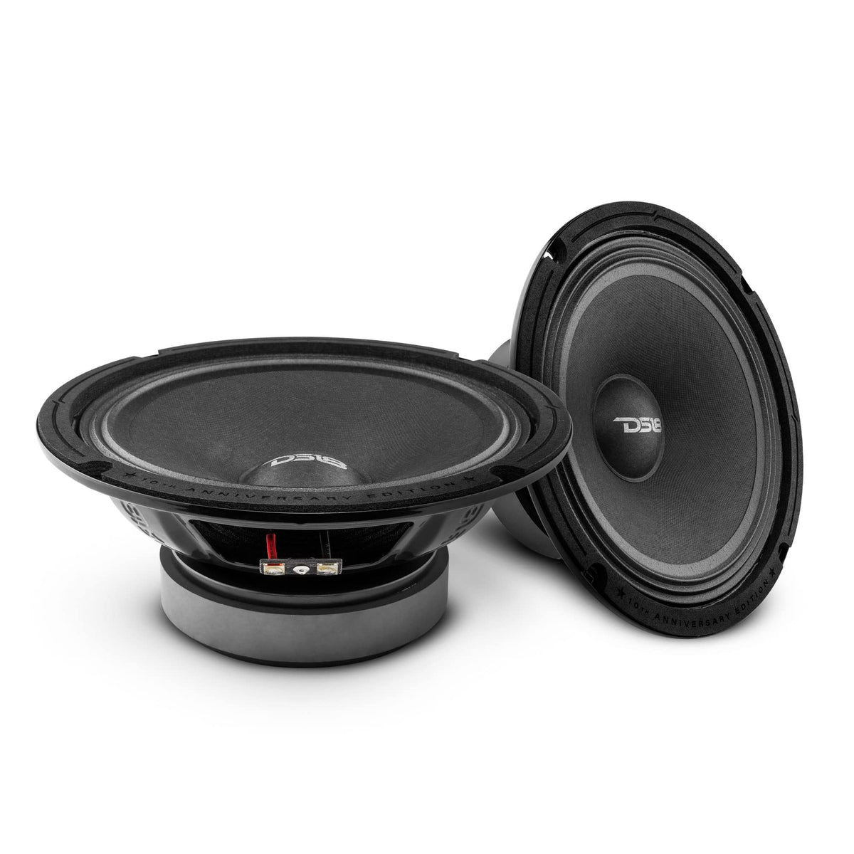 Altavoz de Bajo Medios DS18 8 Pulgadas Edición Especial 10 Aniversario 550 Vatios 8 Ohmios para Sistema de Sonido de Coche o Camión