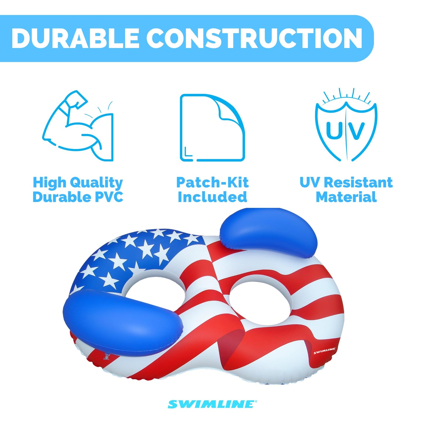 Tumbona de Piscina Swimline Americana Series Doble Anillo