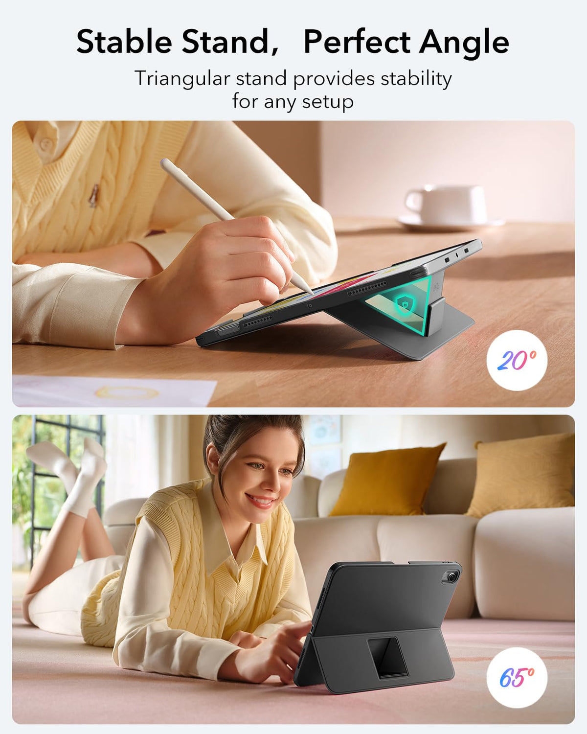 Funda iPad ESR Ultraligera con Teclado A16 11/10 Generación