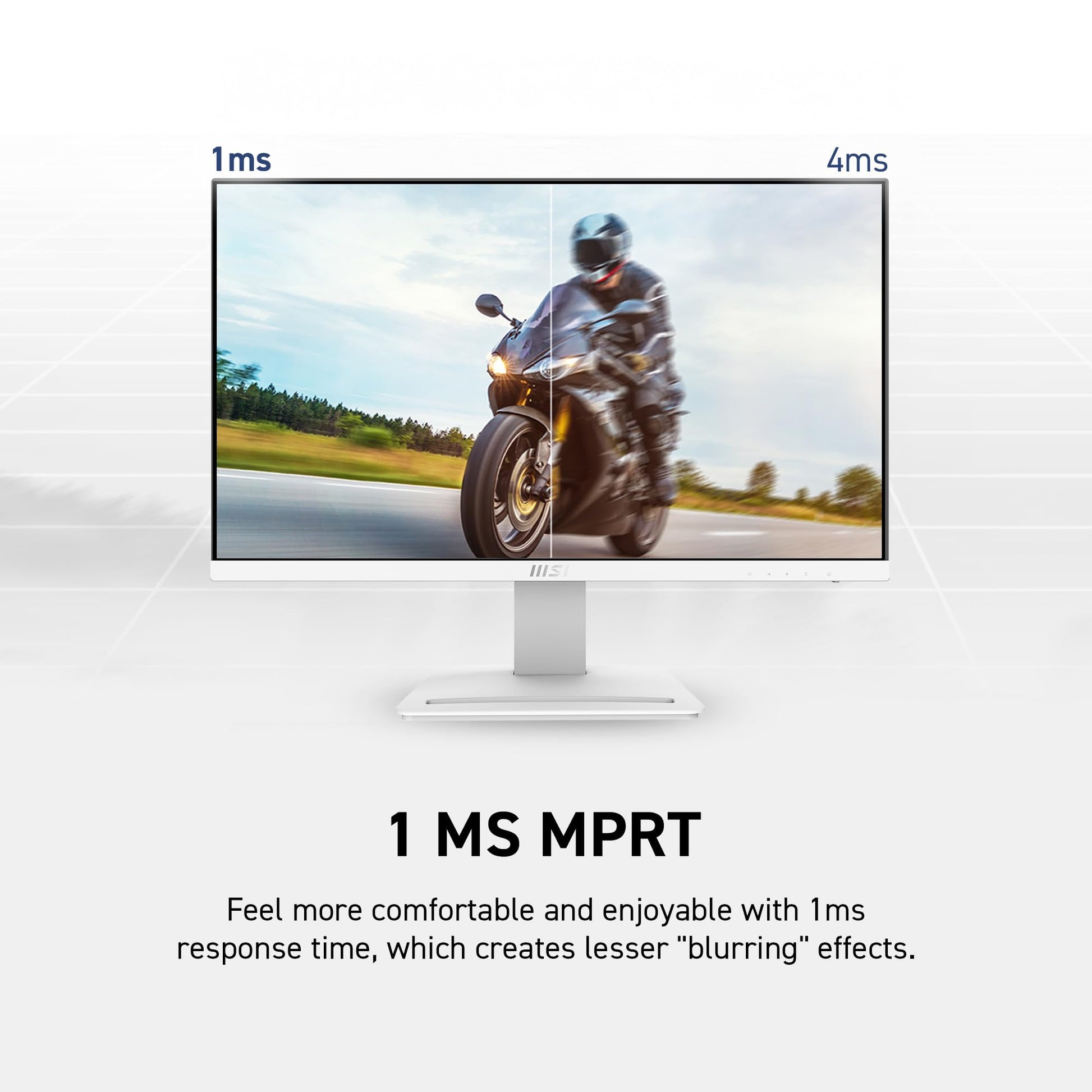 MSI IPS FHD de 24 Pulgadas (1920 x 1080) no Deslumbrante con Bisel súper Estrecho 100HZ 1ms 16:9 con Soporte de inclinación (Pro MP243XW)