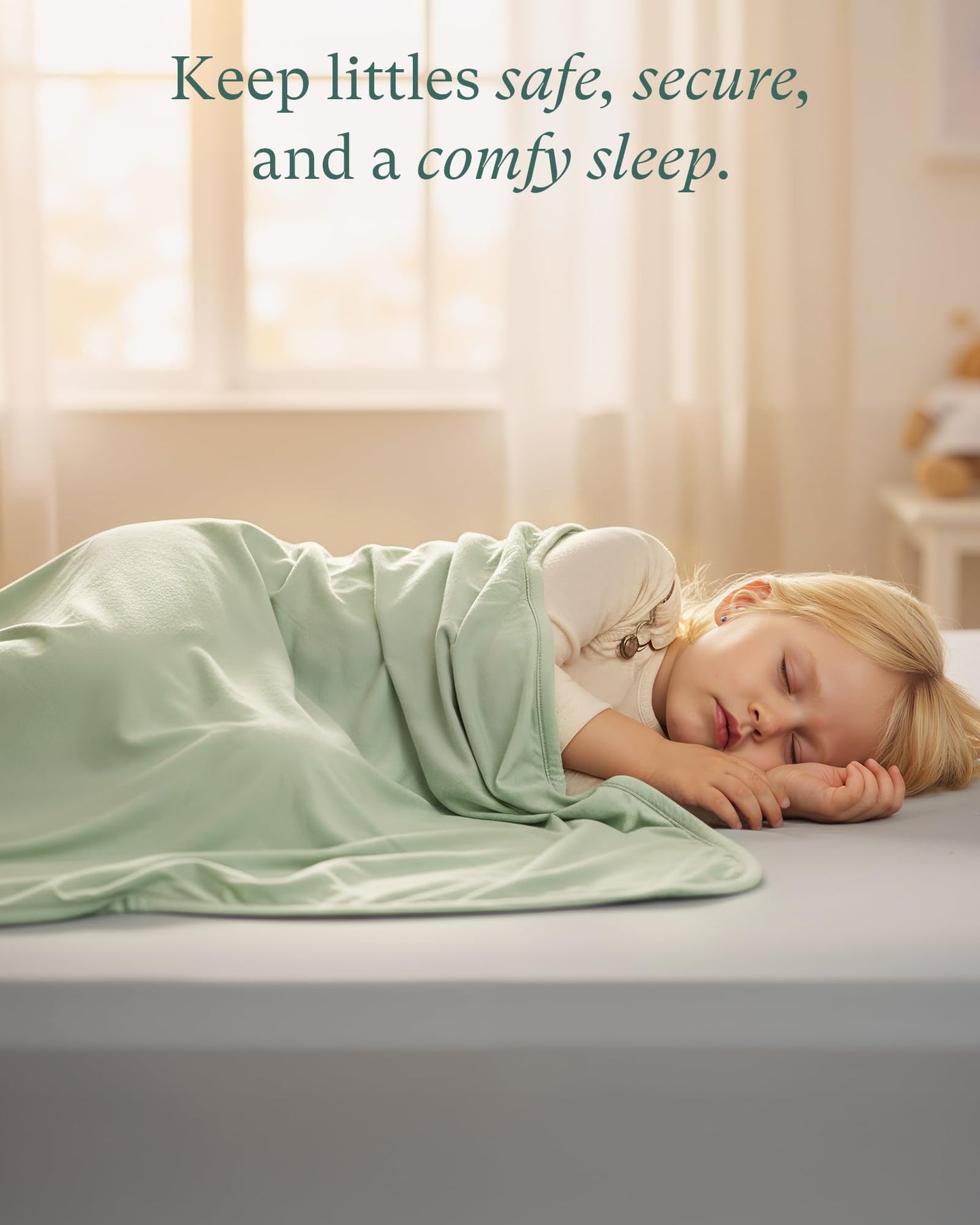 PurComfy Edredón Supersuave para Niños Pequeños, Manta de Cuna de Viscosa de Bambú Premium, Edredón de Cuna Transpirable de 1.0 Tog para Todas las Estaciones, 39" × 55"