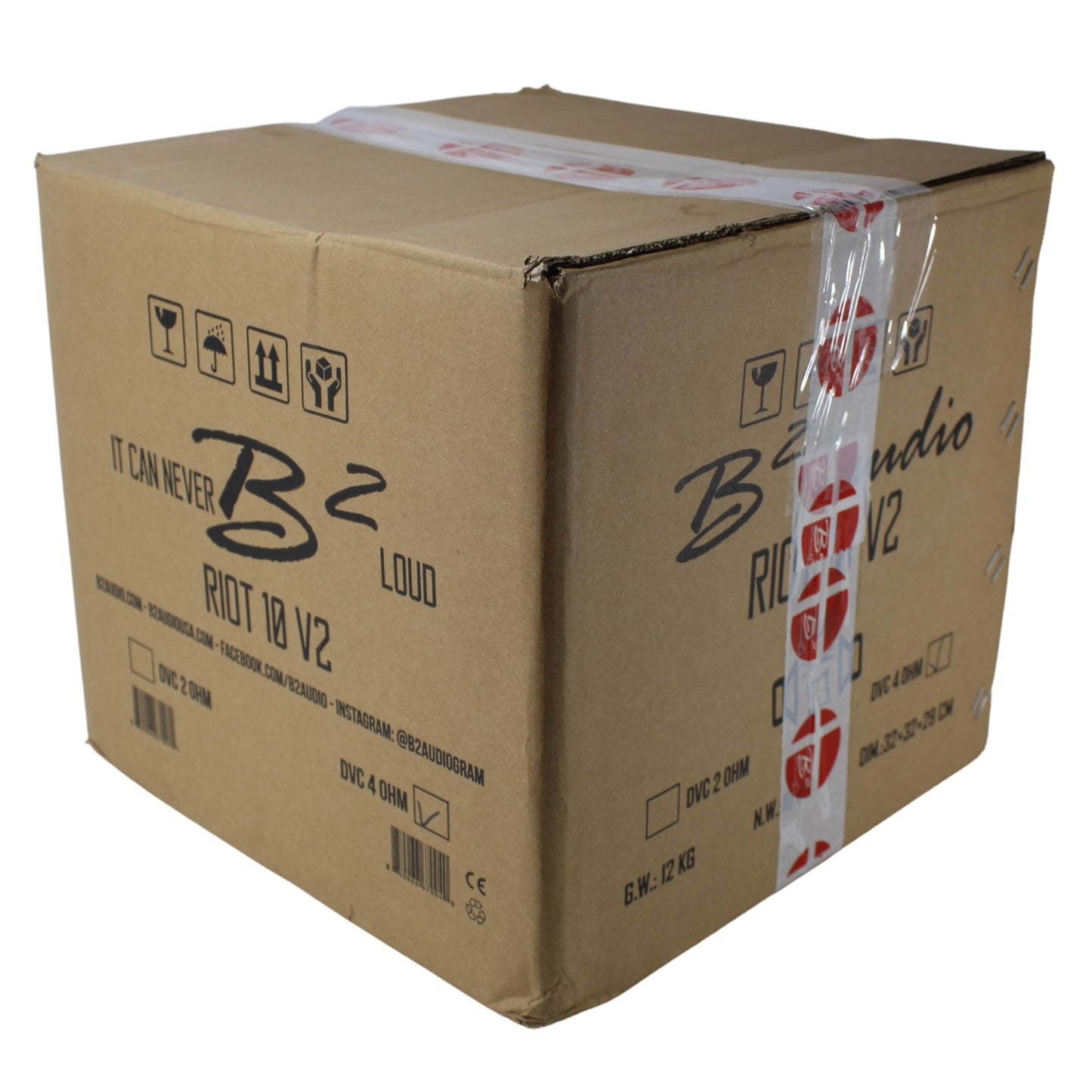 B2 Audio - Subwoofer de 10 pulgadas, 1000 W, RMS 3 pulgadas, bobina de voz dual de 4 ohmios