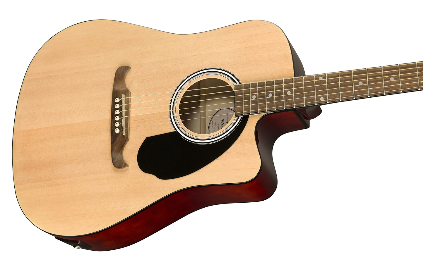 Fender FA-125CE Dreadnought Acoustic Electric Guitar, with 2-Year Warranty, Natural