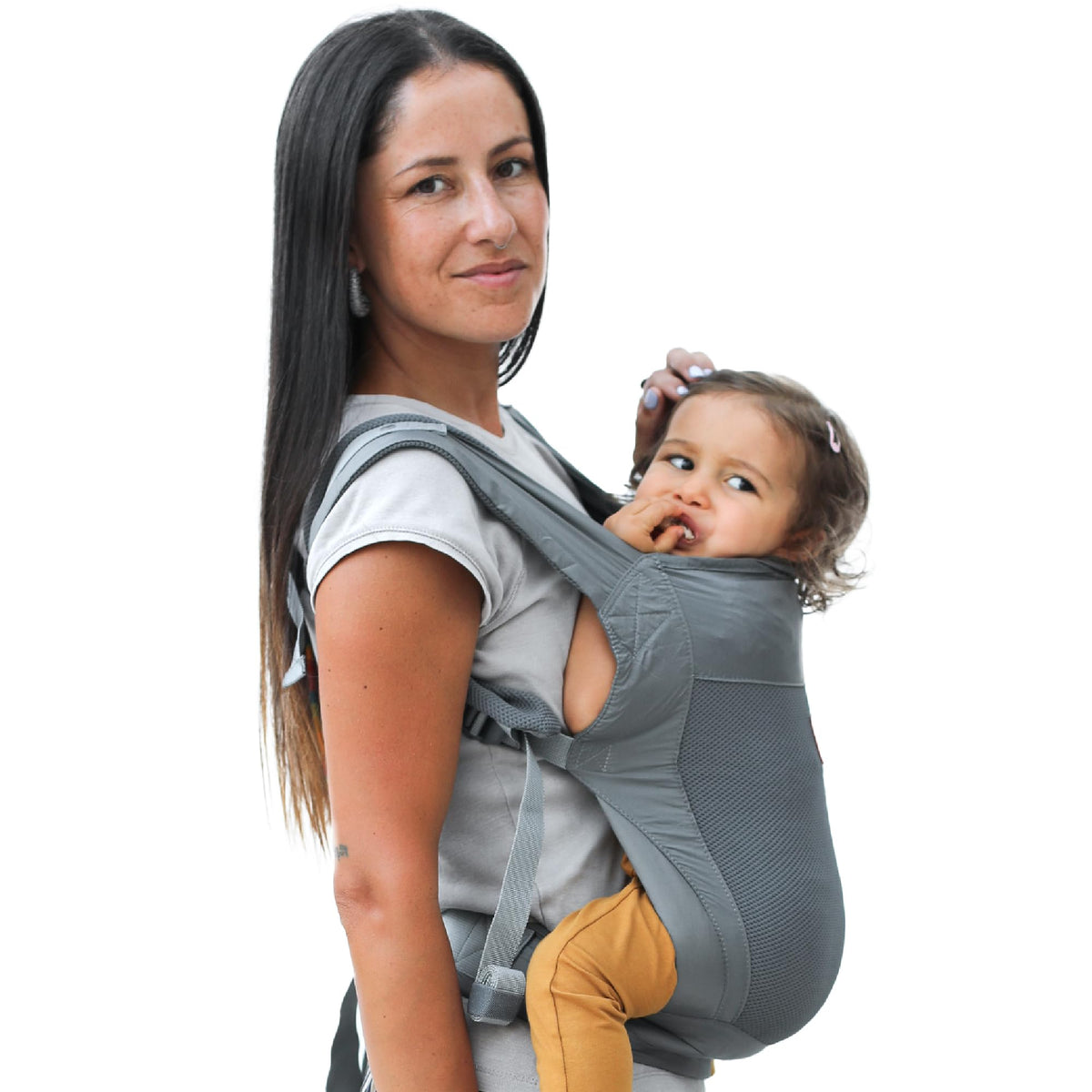 Beco Fly Mochila ligera para niños pequeños, plegable, 15-45 libras, gris