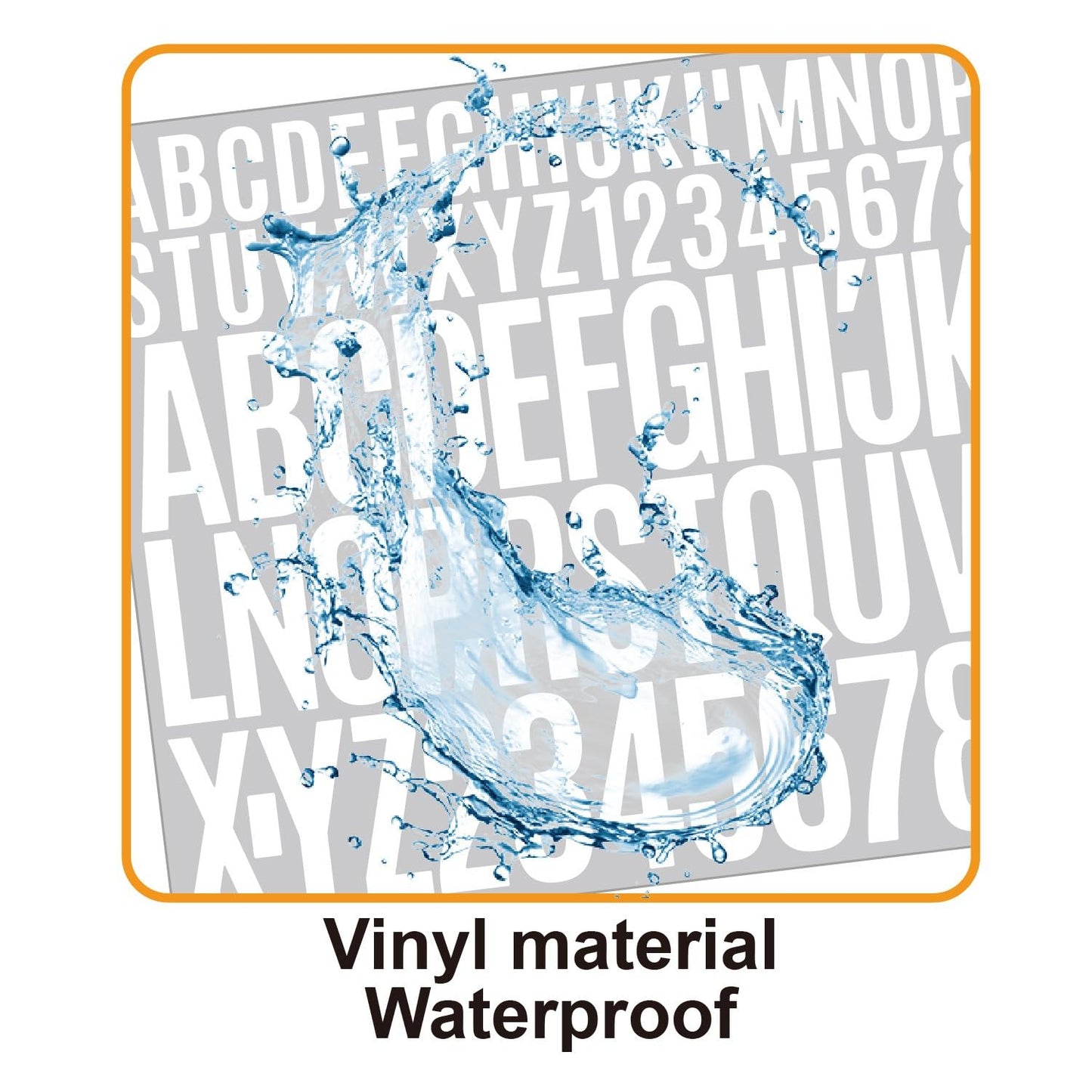 Jiepuxiter - 10 hojas de 780 calcomanías de vinilo para letras y números, impermeables, autoadhesivas, alfabeto para buzón, puerta, ventana, coches, barcos, dirección (blanco, 1 pulgada y 2 pulgadas)