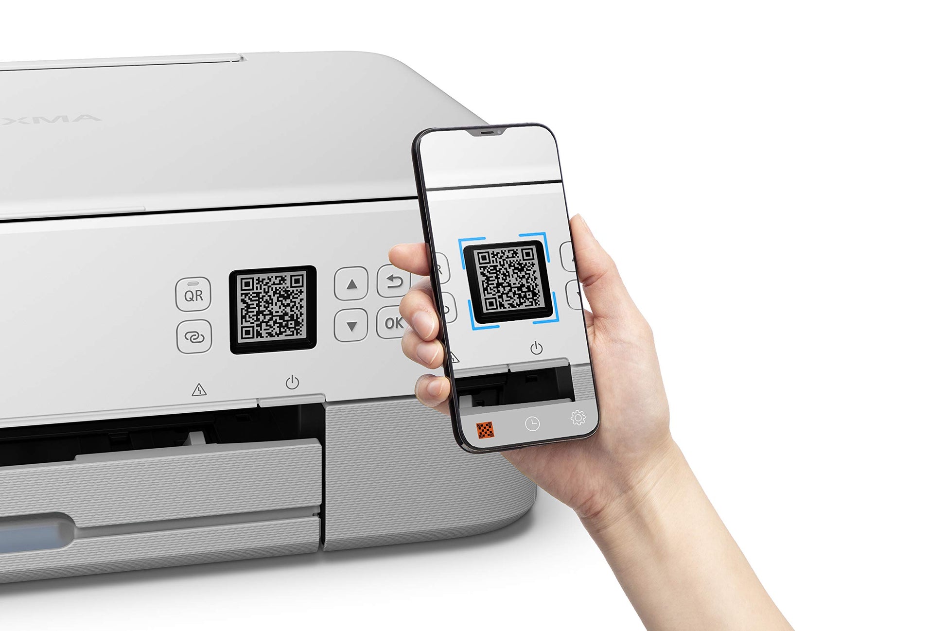 Canon PIXMA TS5320 Impresora inalámbrica Todo en uno, escáner, copiadora con AirPrint, Blanco, Funciona con Alexa