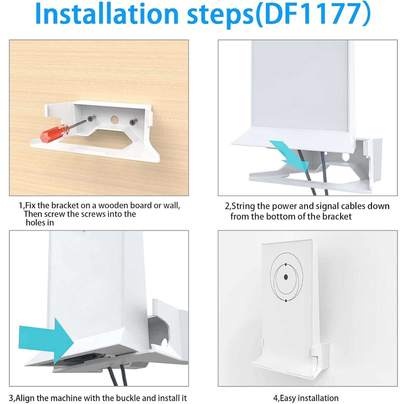 Zunate Soporte de Pared StarLink, Kit de Internet Star Link, Soportes Satelitales, Protección del Soporte del Enrutador ABS, Soporte del Soporte del Enrutador WiFi para Enrutador de