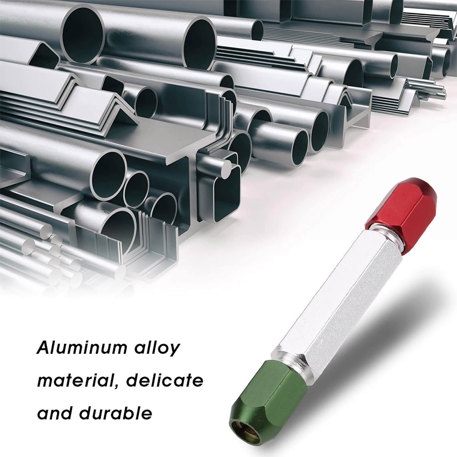 Manija de Calibre de Enchufe, Manija de Calibre de Pasador, Manija de Calibre de Pasador Aleación de Aluminio Extremo Doble Manija de Calibre Go No Go Rango Verde Rojo 0,3 a 16