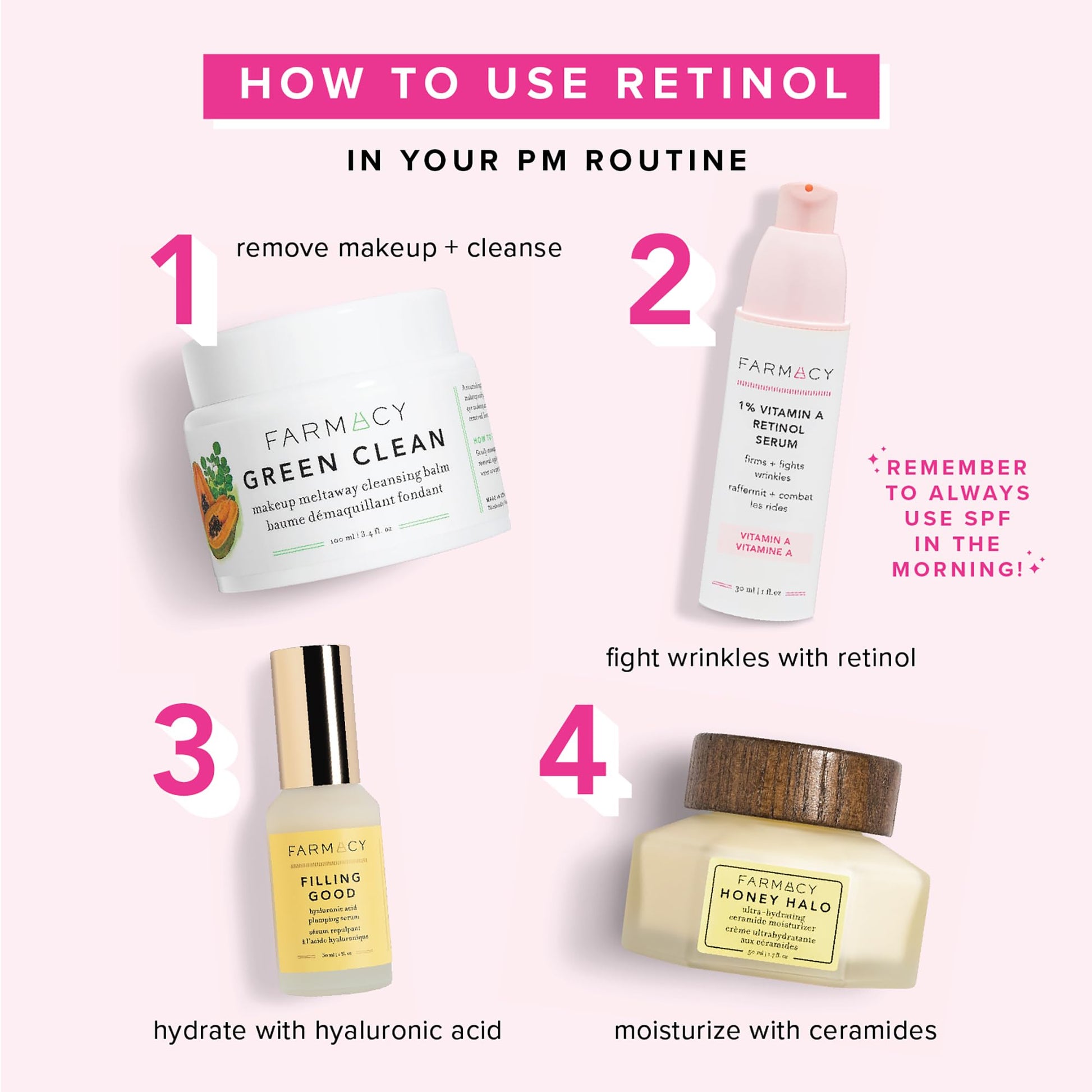 Farmacy YISHIQIFarmacy Retinol Serum for Face - 1% Vitamin A Anti Wrinkle Serum - Resurfacing Retinol Serum with 2 Retinoid Types - Formulated with Upcycled Ingredients