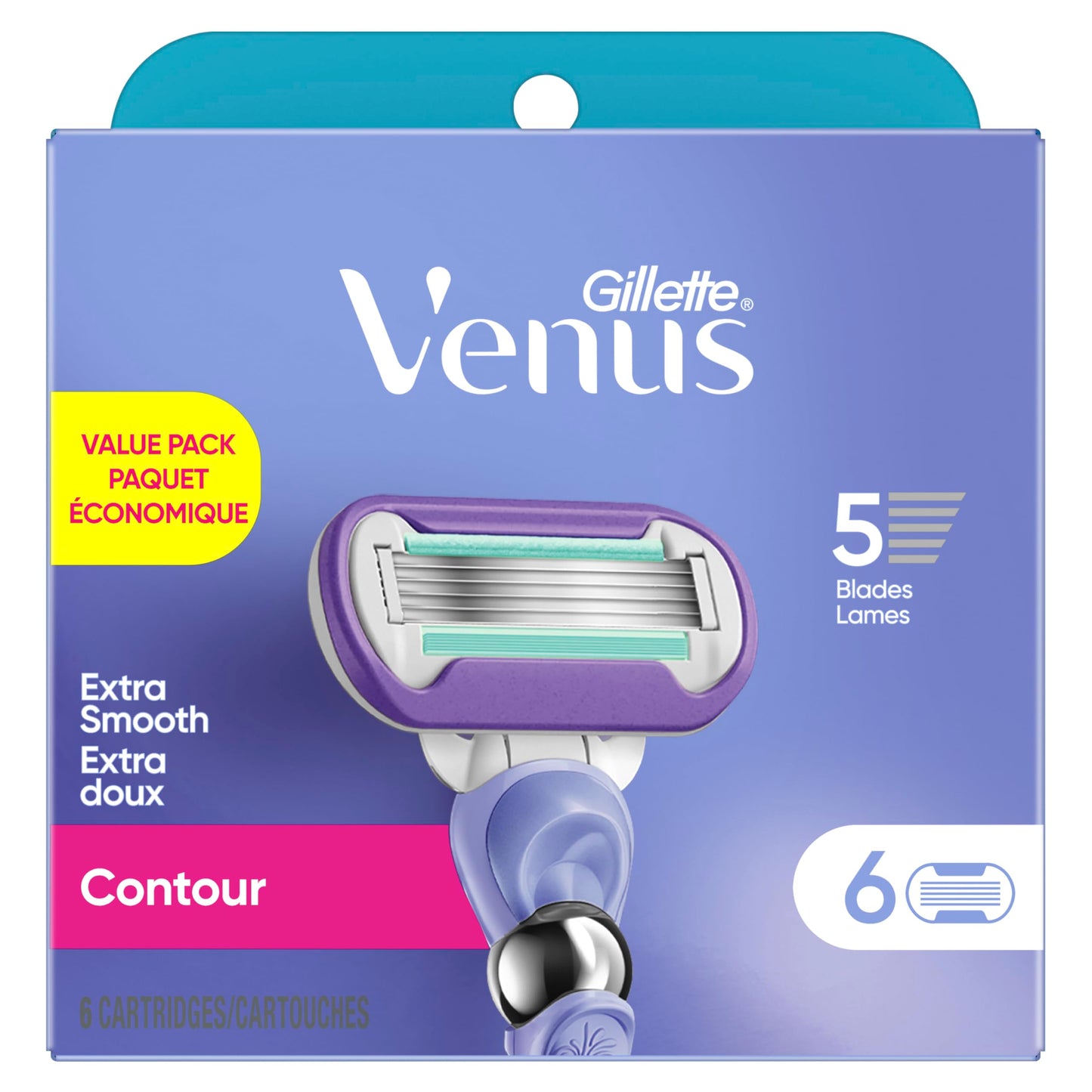 Gillette Venus Extra Smooth Swirl Women's Razor Blade Refills - 6 Refills