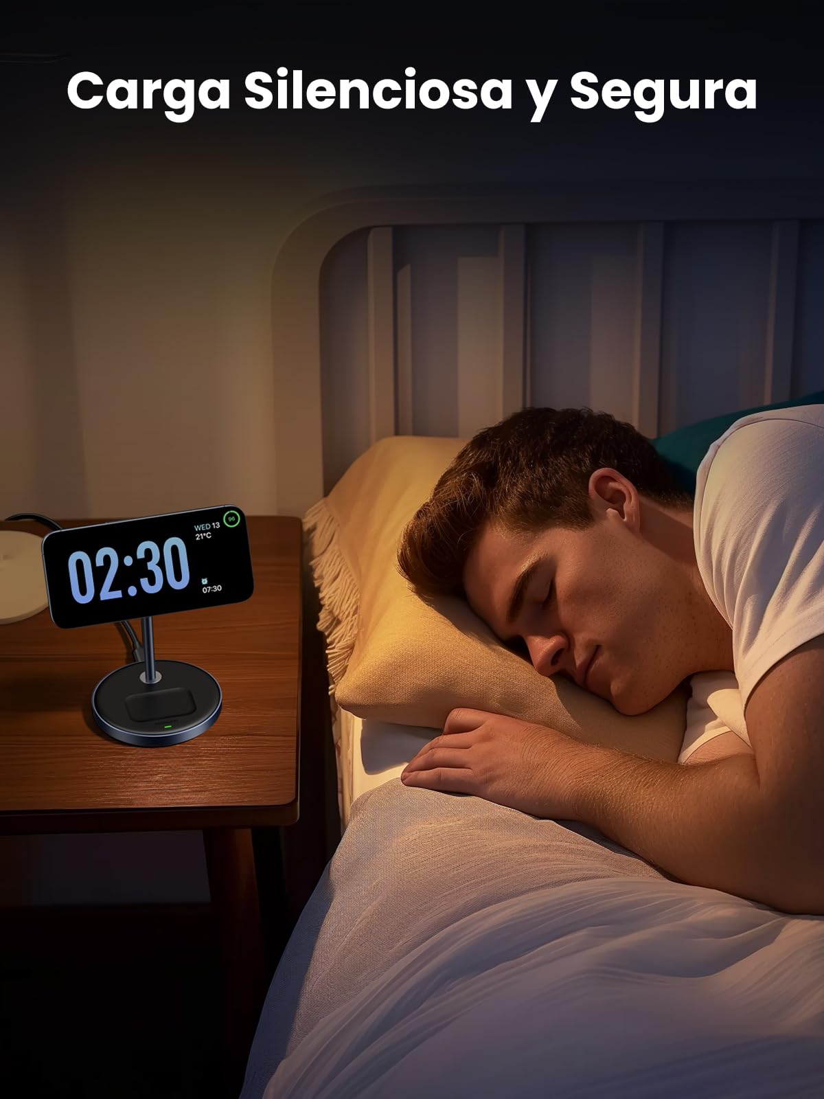 Soporte de Carga Inalámbrico UGREEN Blanco Qi 3 en 1 para iPhone y AirPods