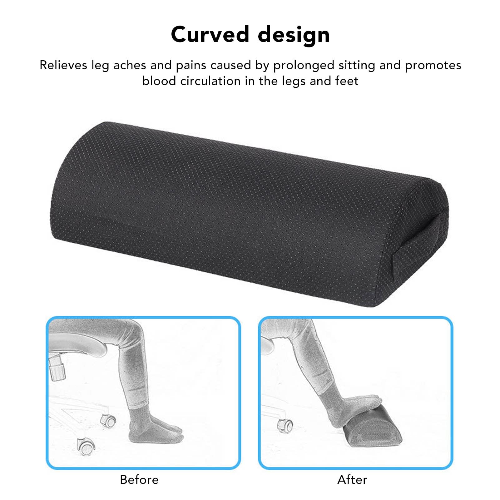 Almohada de Apoyo Semicircular para Piernas y Espalda para Dormir