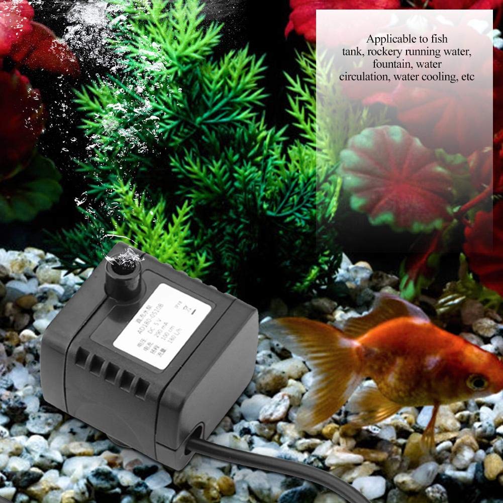 Bomba sin Escobillas Usb Dc 5 V Pequeña Dispensador de Agua Mini para Peces de Acuario