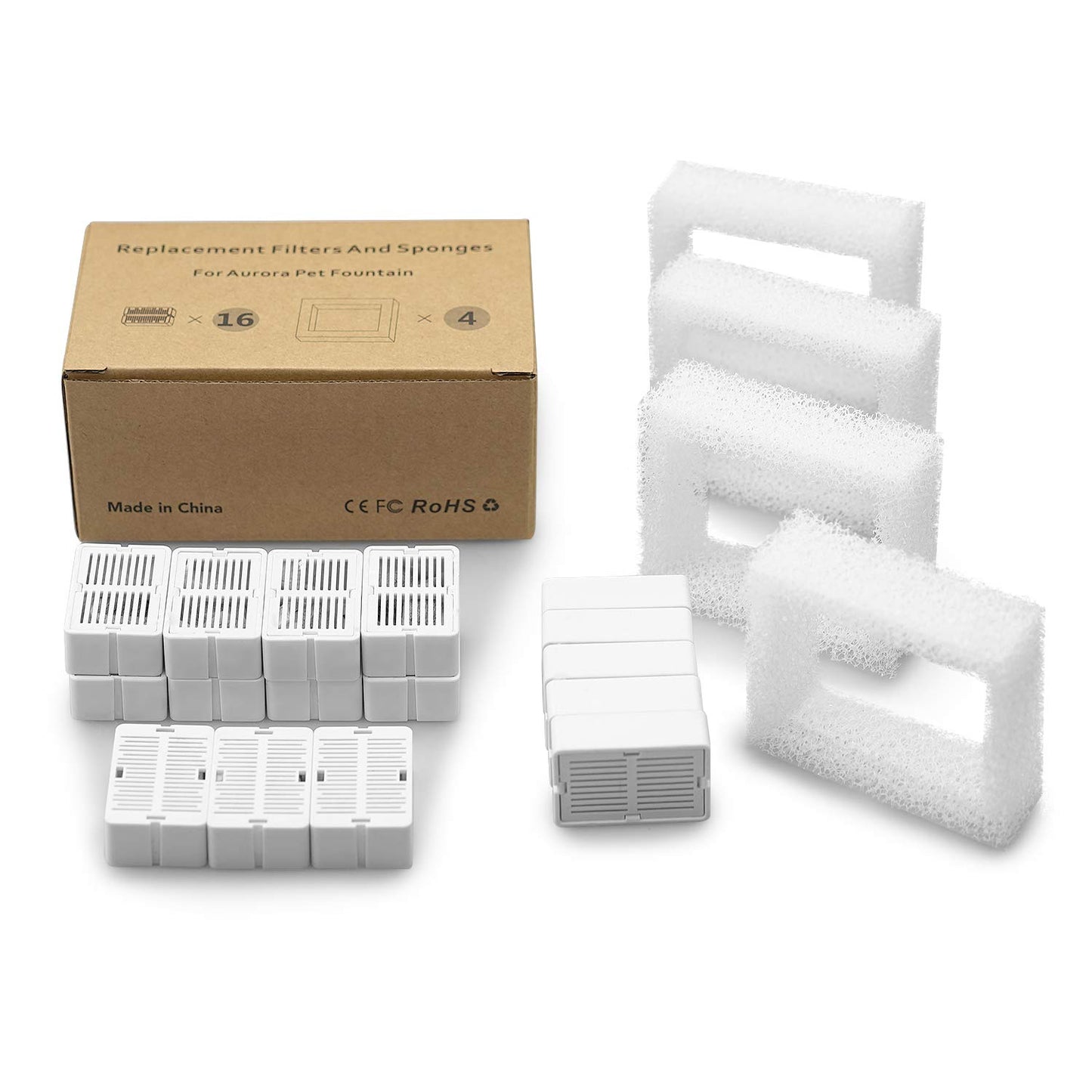 Filtros de Fuente NautyPaws Cerámica para Gatos Magdalenas y Ondas