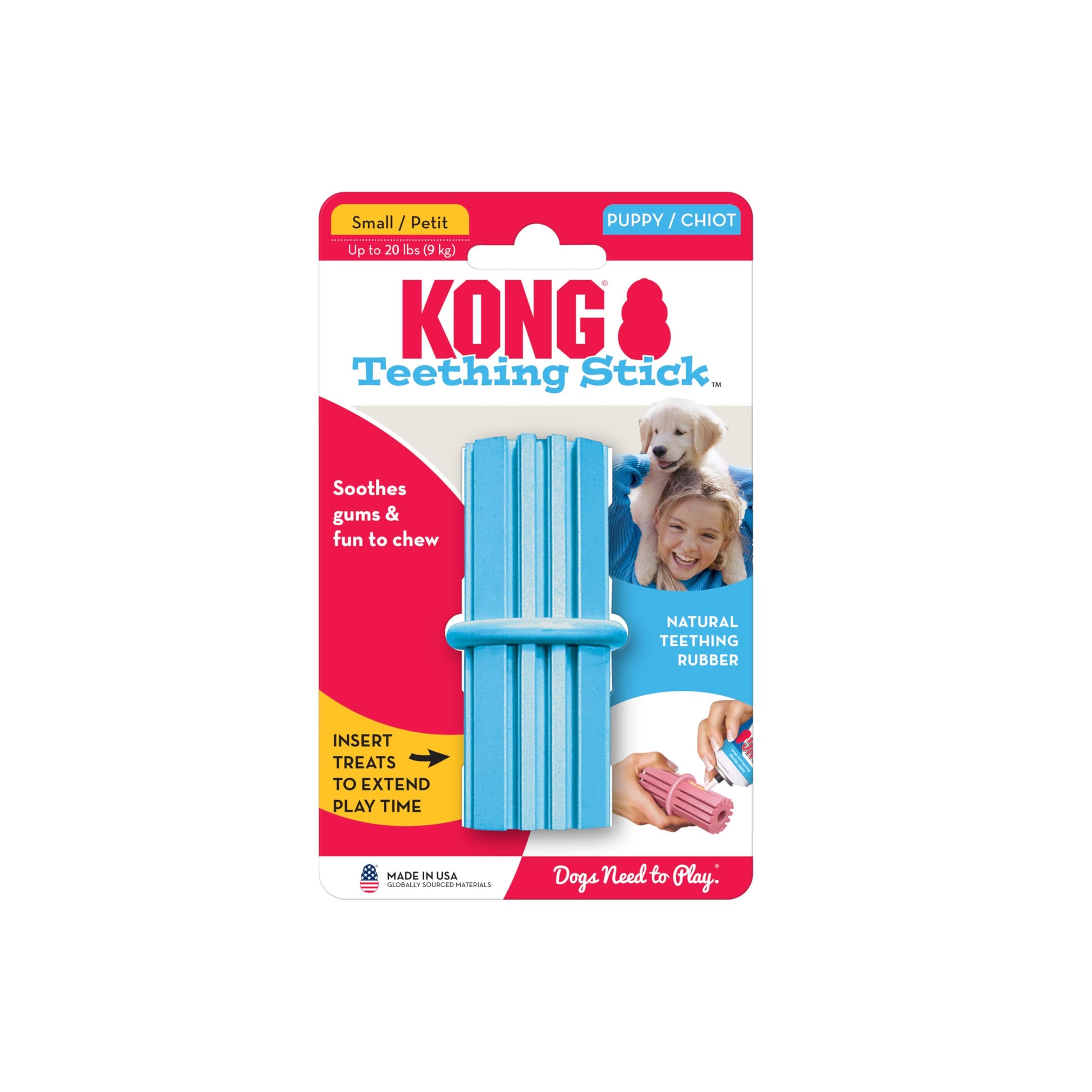 KONG Juguete en Forma de Barra para Cachorros en Dentición, pequeño