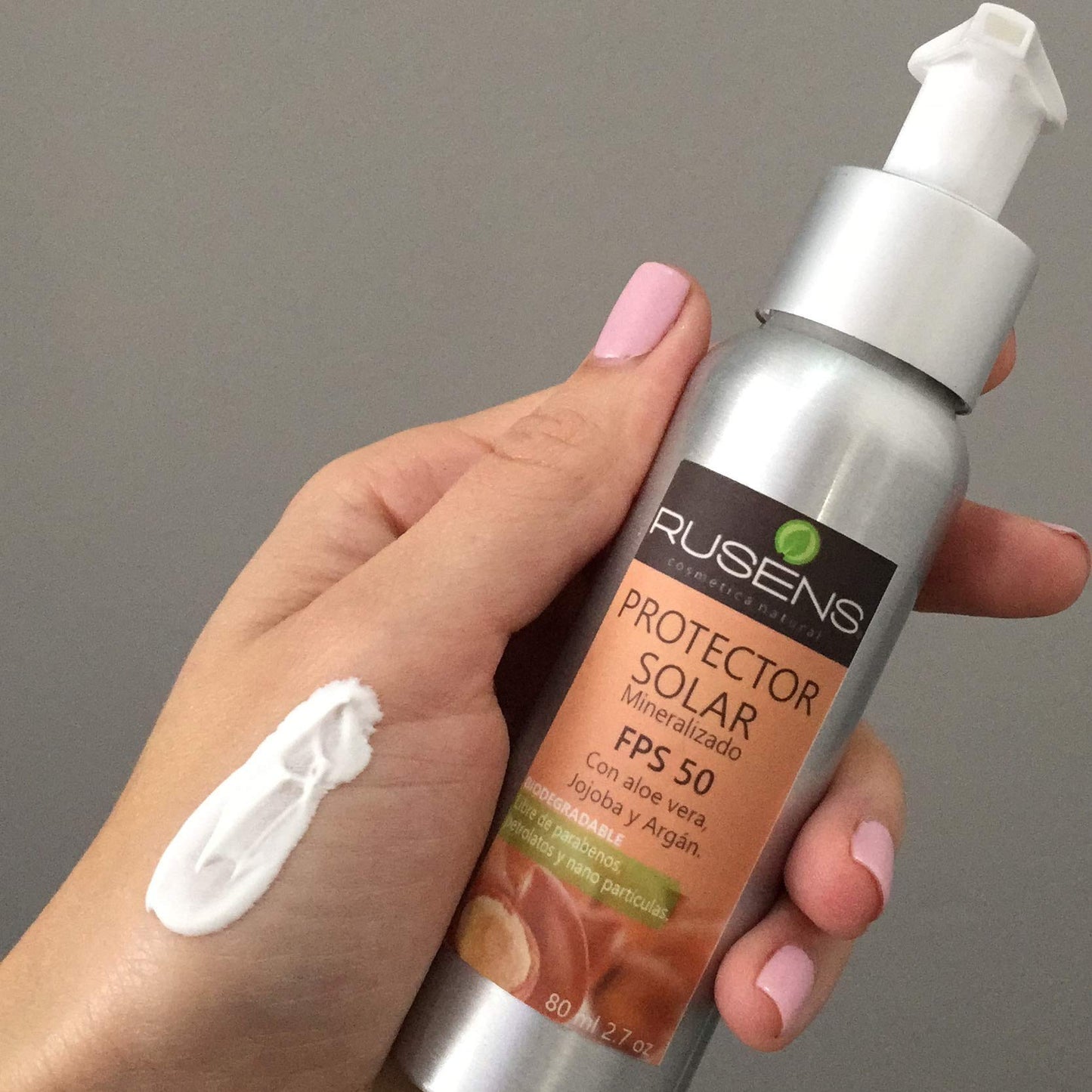 Protector Solar Facial Rusens Biodegradable FPS 50 Consistencia Ligera y Efecto Mate Sin Efecto Graso