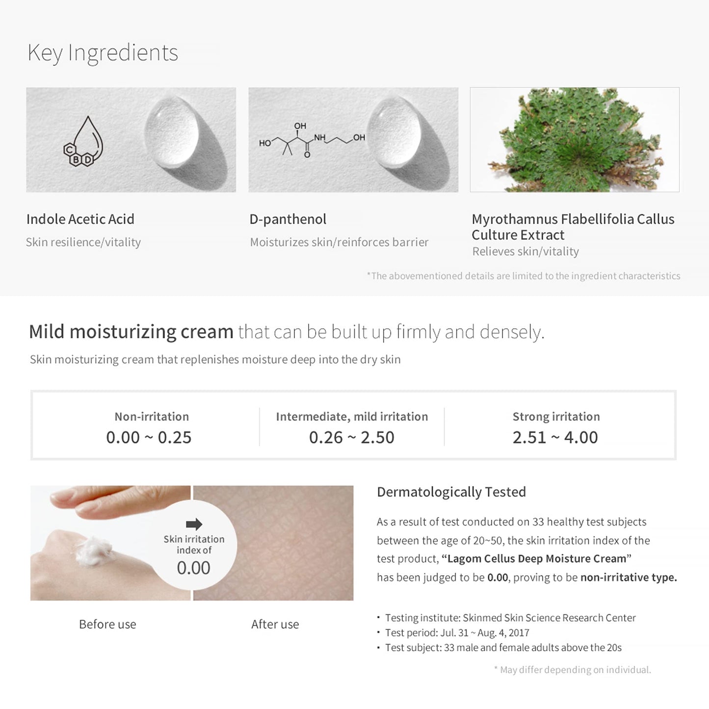 LAGOM Cellus Deep Moisture Cream Humectante Vegano Natural Aceite De Jojoba Ceramida Pantenol Sin Aroma Herbal Loción Hidratante Cara Sedosa Para Toda Piel Facial Sensible Seco Graso 60ml 2.02oz