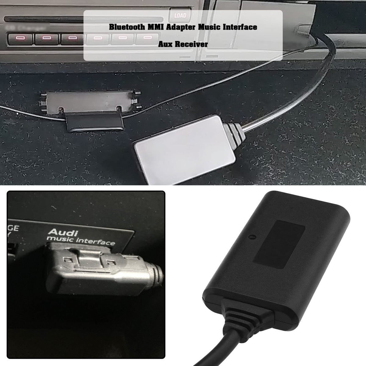 Adaptador Bluetooth MMI eMagTech Negro compatible con Mercedes Benz Clase E S212/W212/A207/C207/Clase C W204/S204 Receptor de Interfaz de Música 50 cm