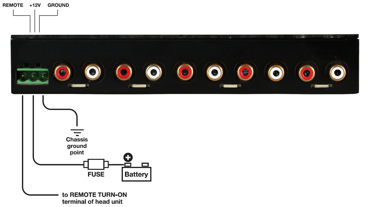 Sound Storm Lab S4EQ 4 Band Pre-Amp Equalizer with Subwoofer Control
