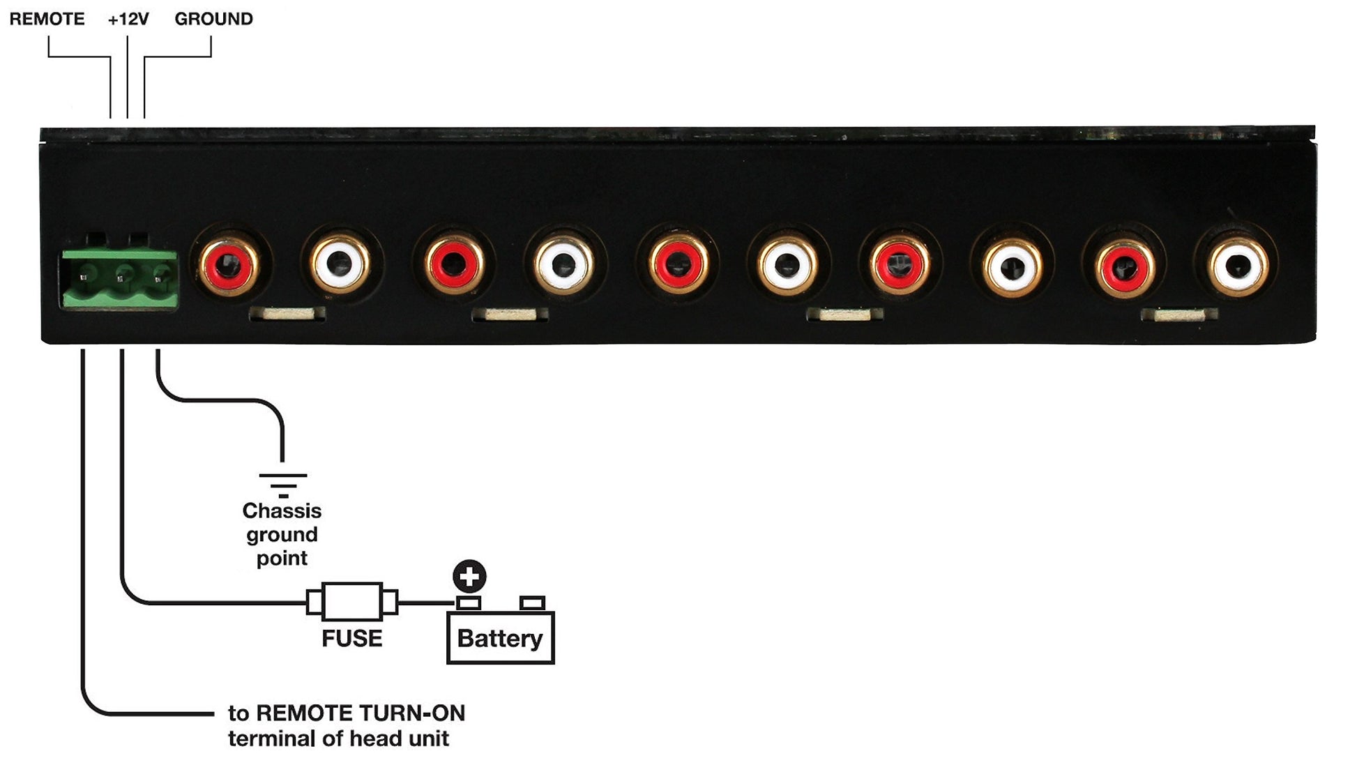 Sound Storm Lab S4EQ 4 Band Pre-Amp Equalizer with Subwoofer Control