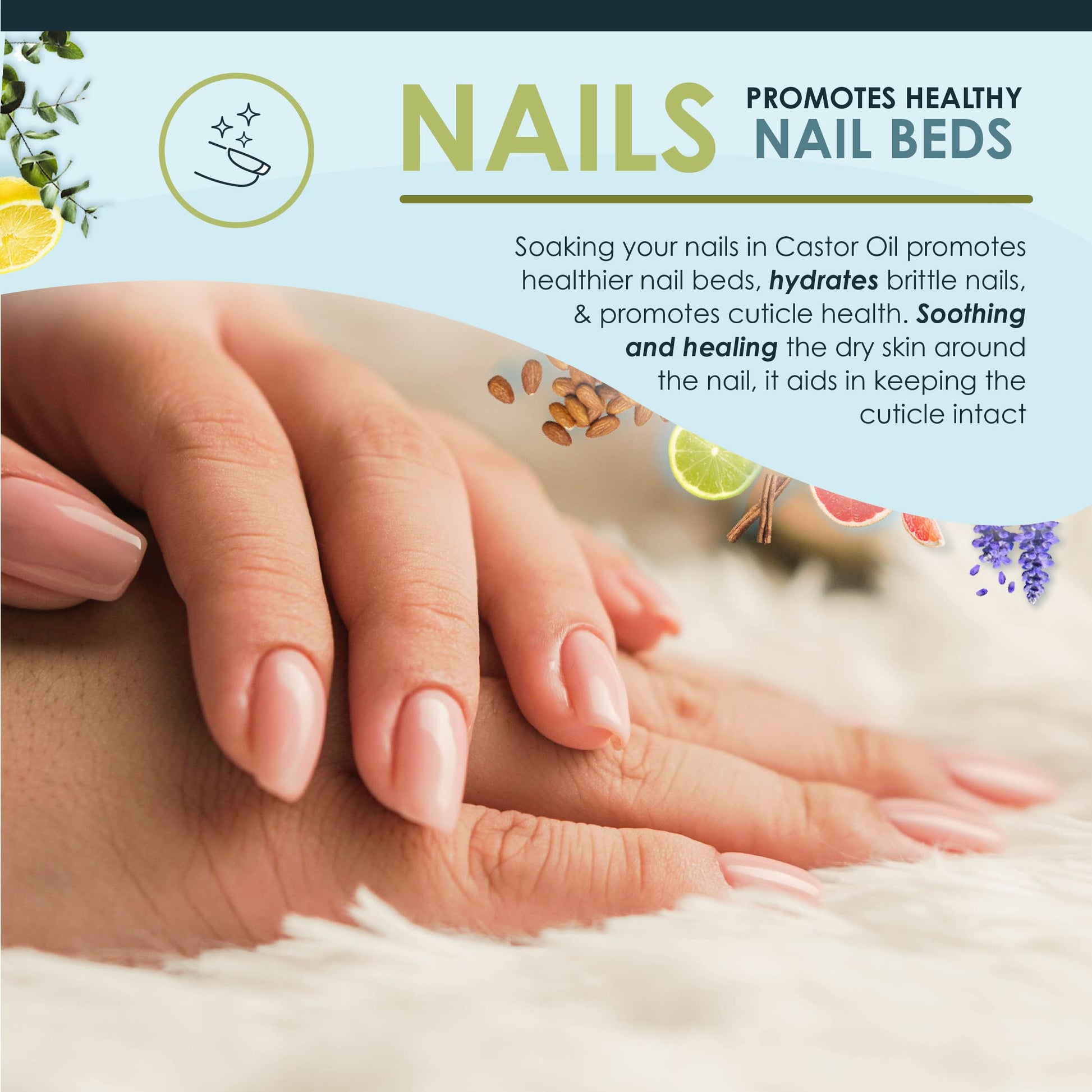 Aceite de Ricino Orgánico Naked Pure 100% 32 Ounce