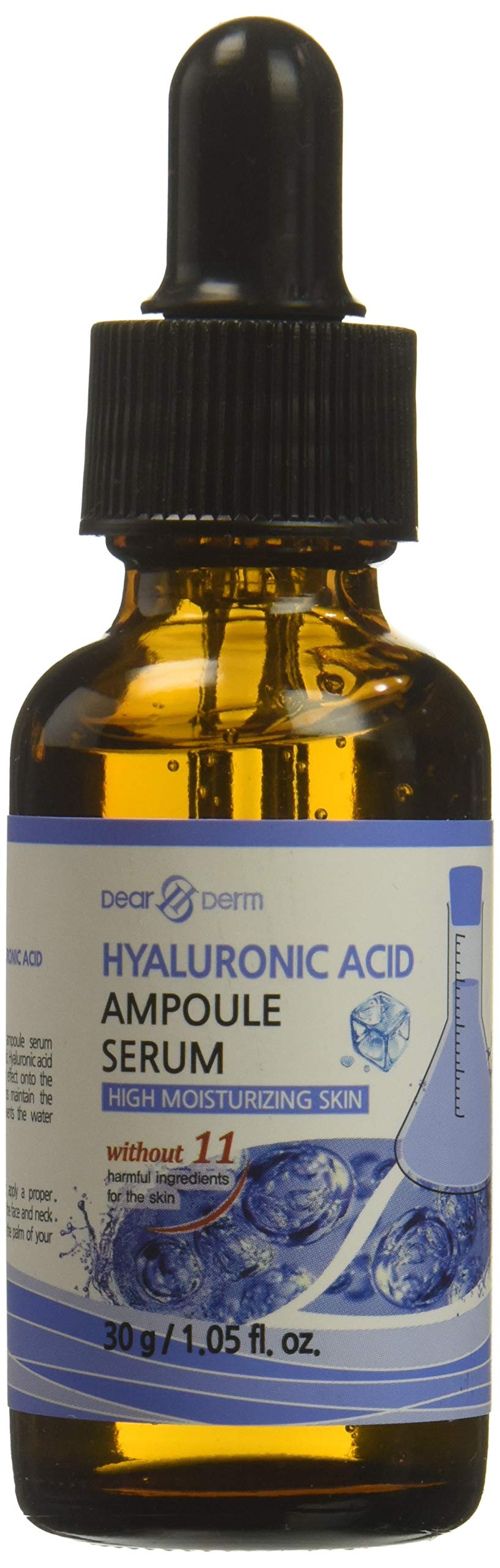 DEARDERM INTENSE SOLUTION HYALURONIC ACID AMPOULE SERUM 1.05FL.OZ/30ML