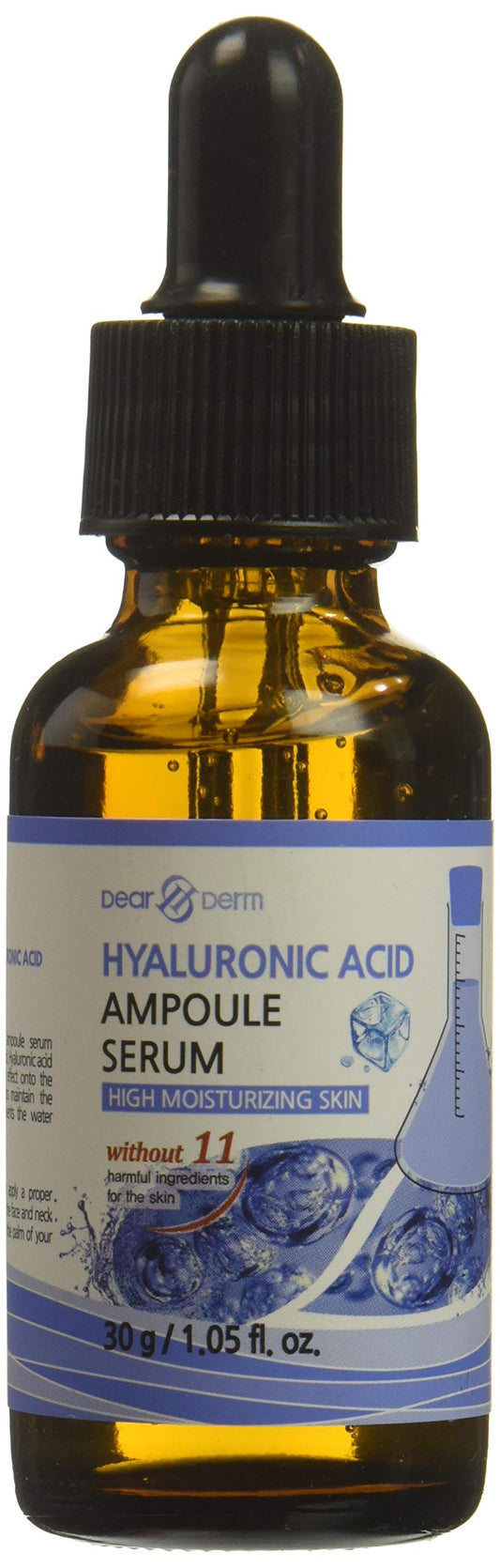 DEARDERM INTENSE SOLUTION HYALURONIC ACID AMPOULE SERUM 1.05FL.OZ/30ML