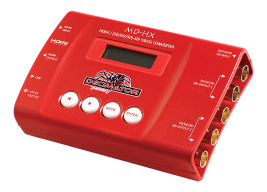 Decimator MD-HX HDMI y SDI convertidor Cruzado con Escala y conversión de Velocidad de Cuadro