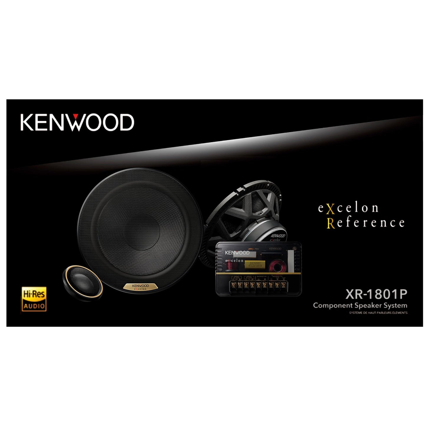 Kenwood Excelon XR-1801P - Altavoz de componentes de audio de alta resolución (7")