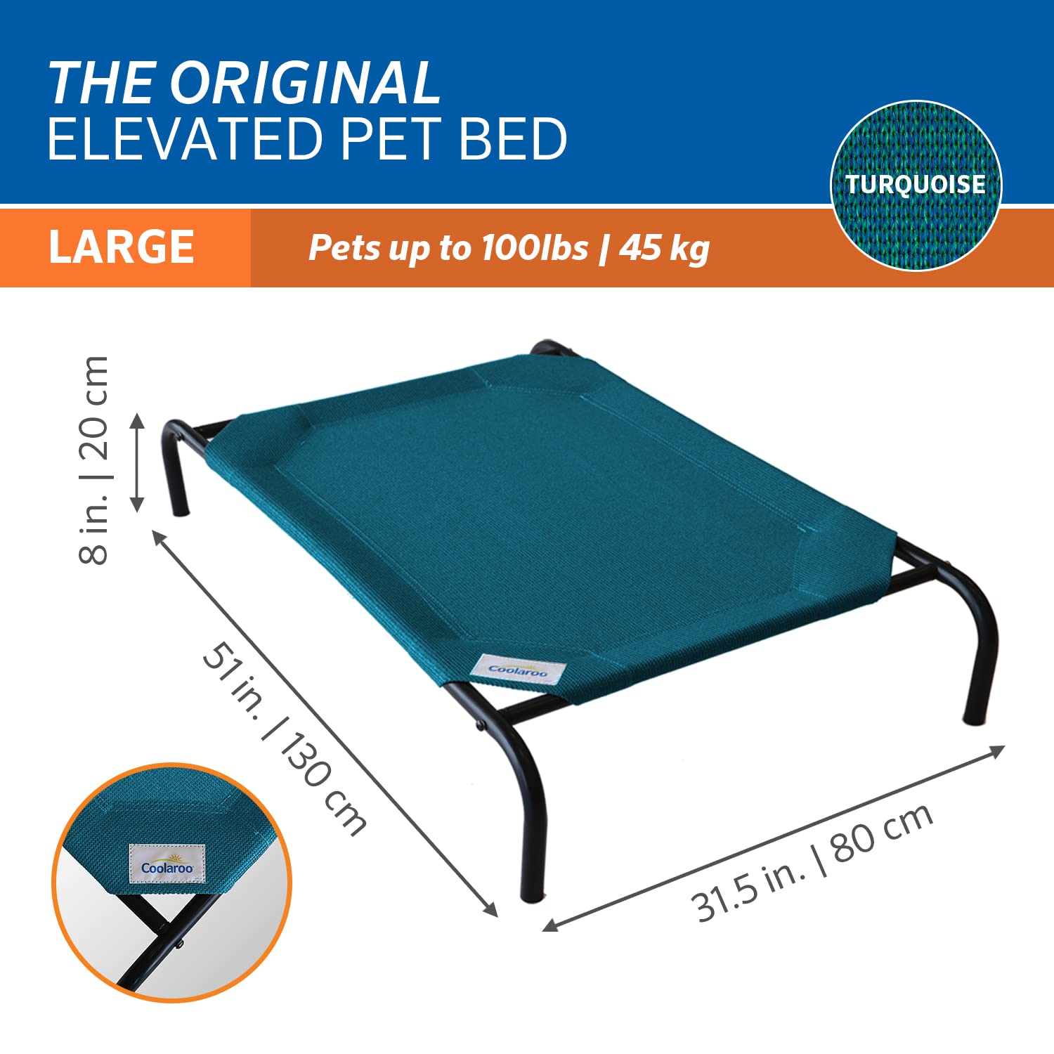 Coolaroo - Cama elevada para Mascotas