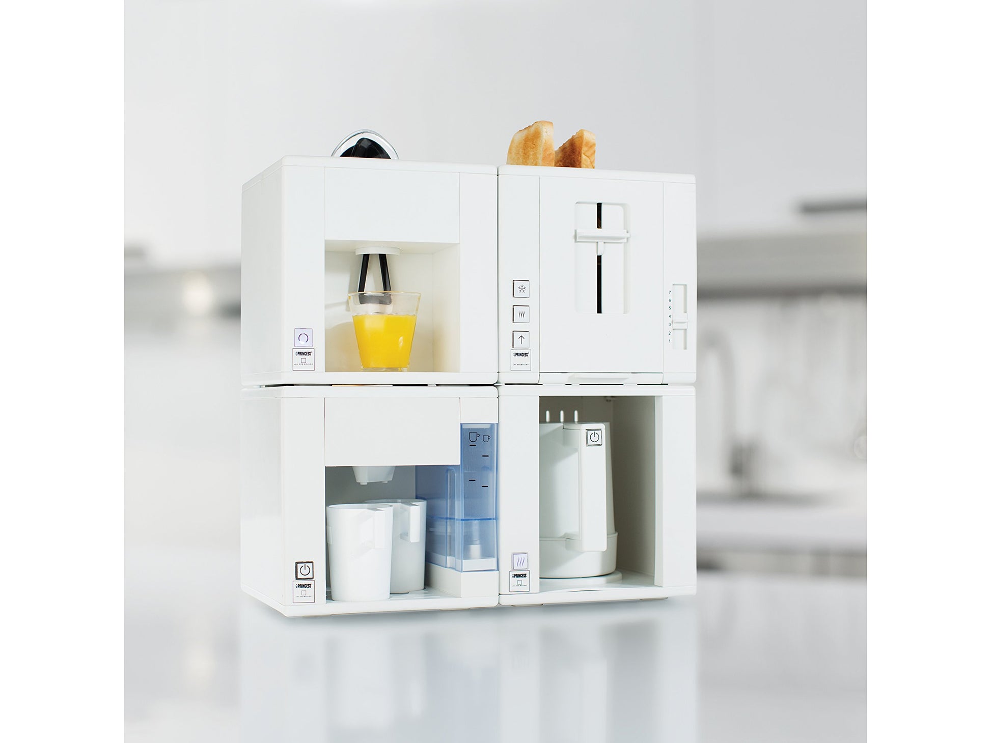 Princess 144000 Tostador Compact-4 All, blanca