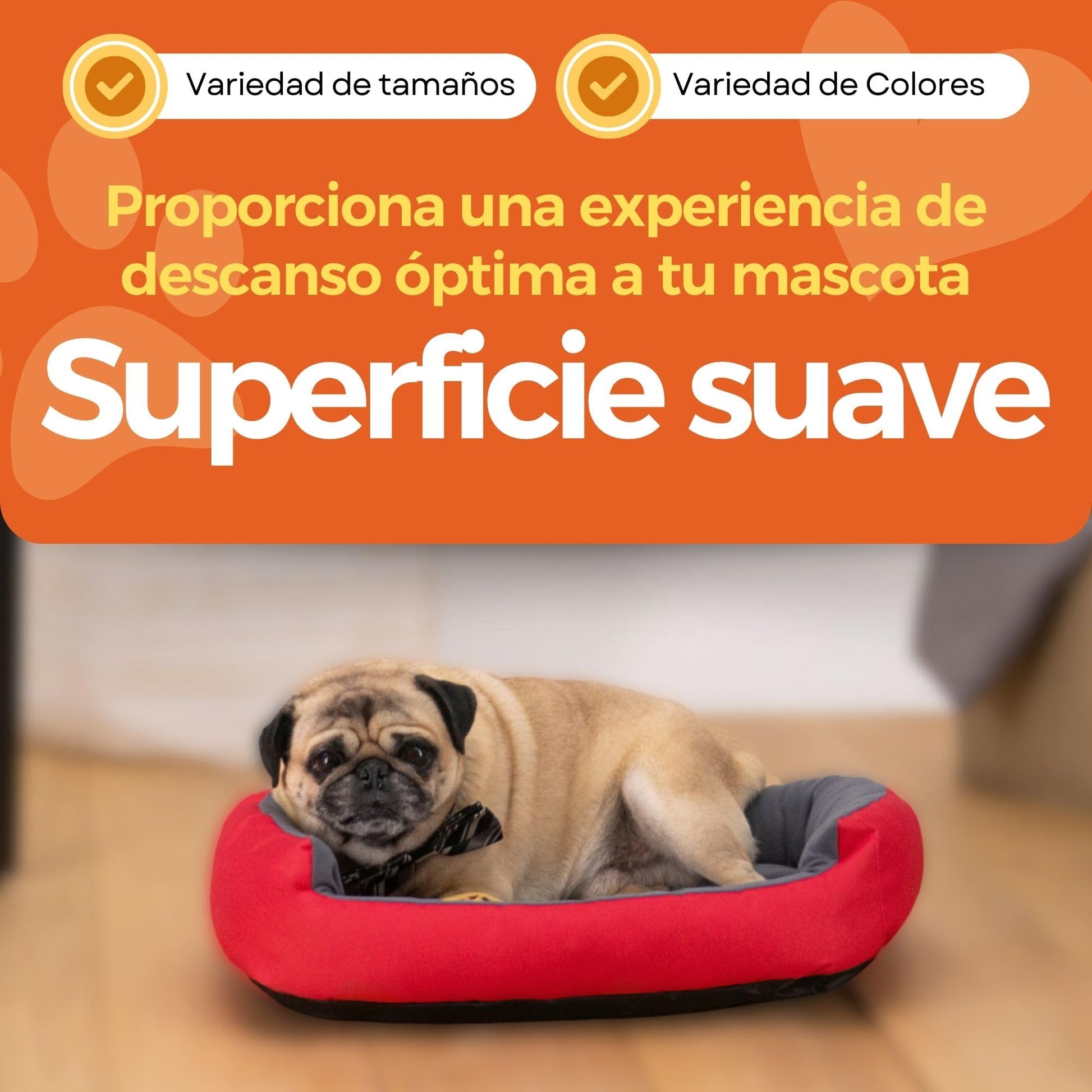 Cama para Perro PETS APPAREL HILLS Fucsia Gris Resistente y Confortable