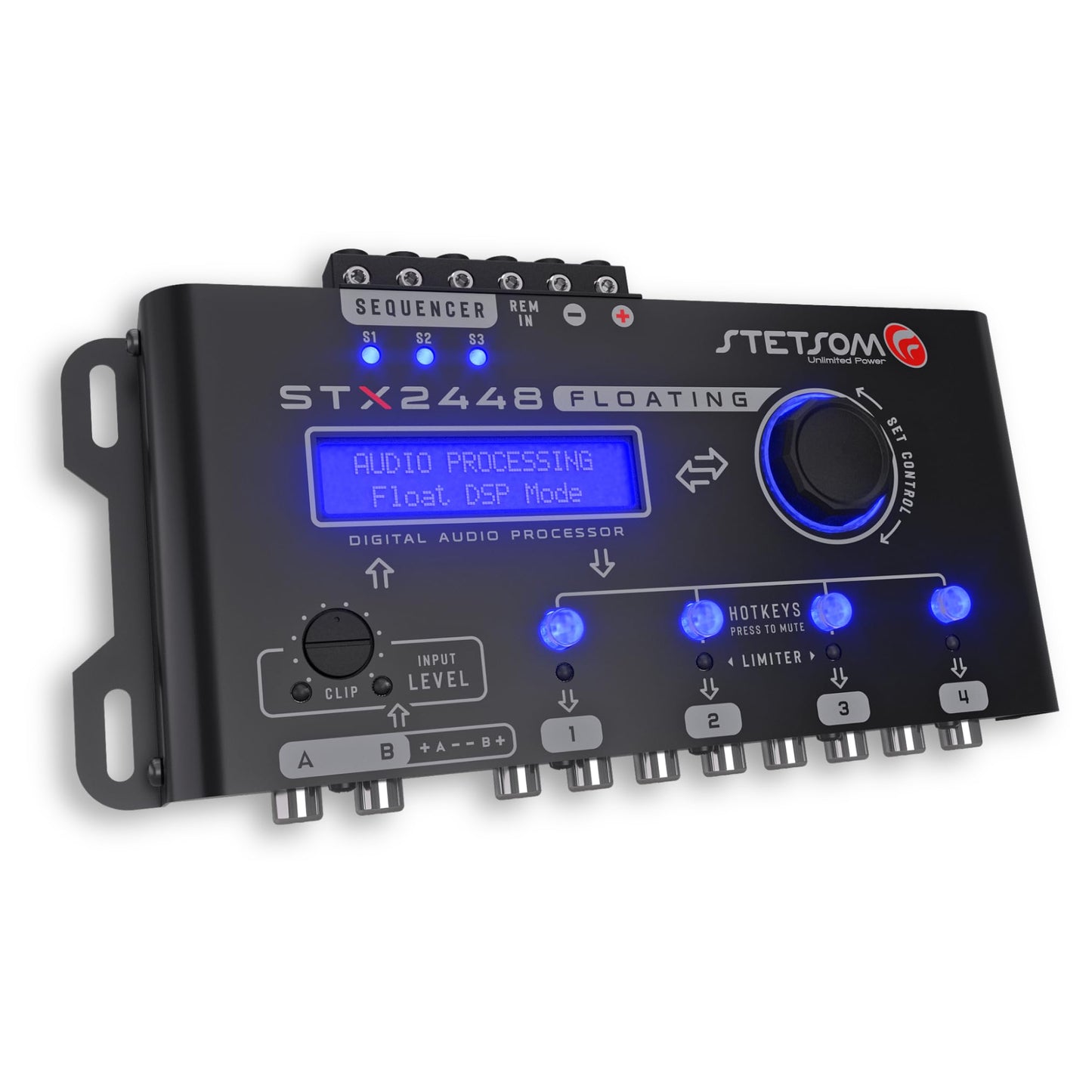 Stetsom STX2448 FLOATING Full Profesional DSP Procesador de Señal Digital PRO, Crossover & Ecualizador, Secuenciador Remoto