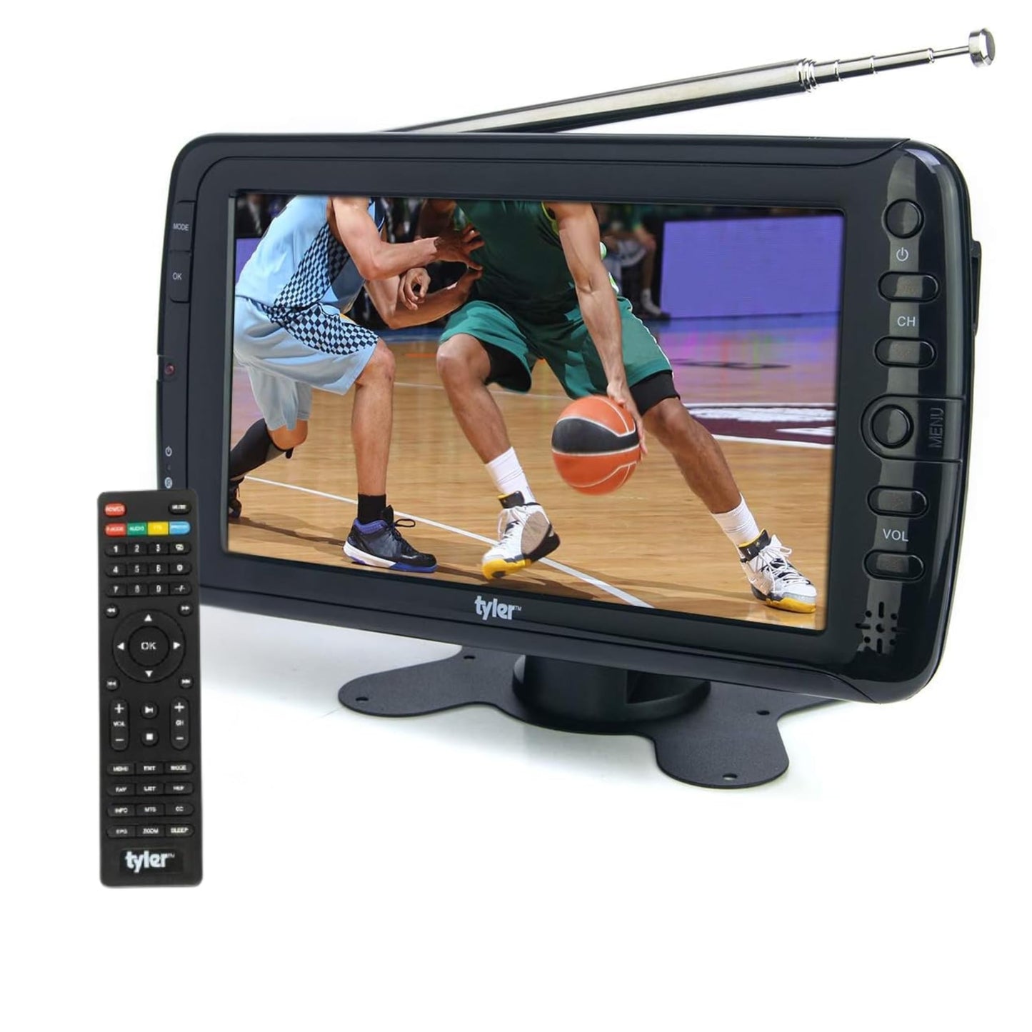 Monitor LCD Portátil Tyler 7 Pulgadas con Batería Recargable HD-TV para Viajes y Niños